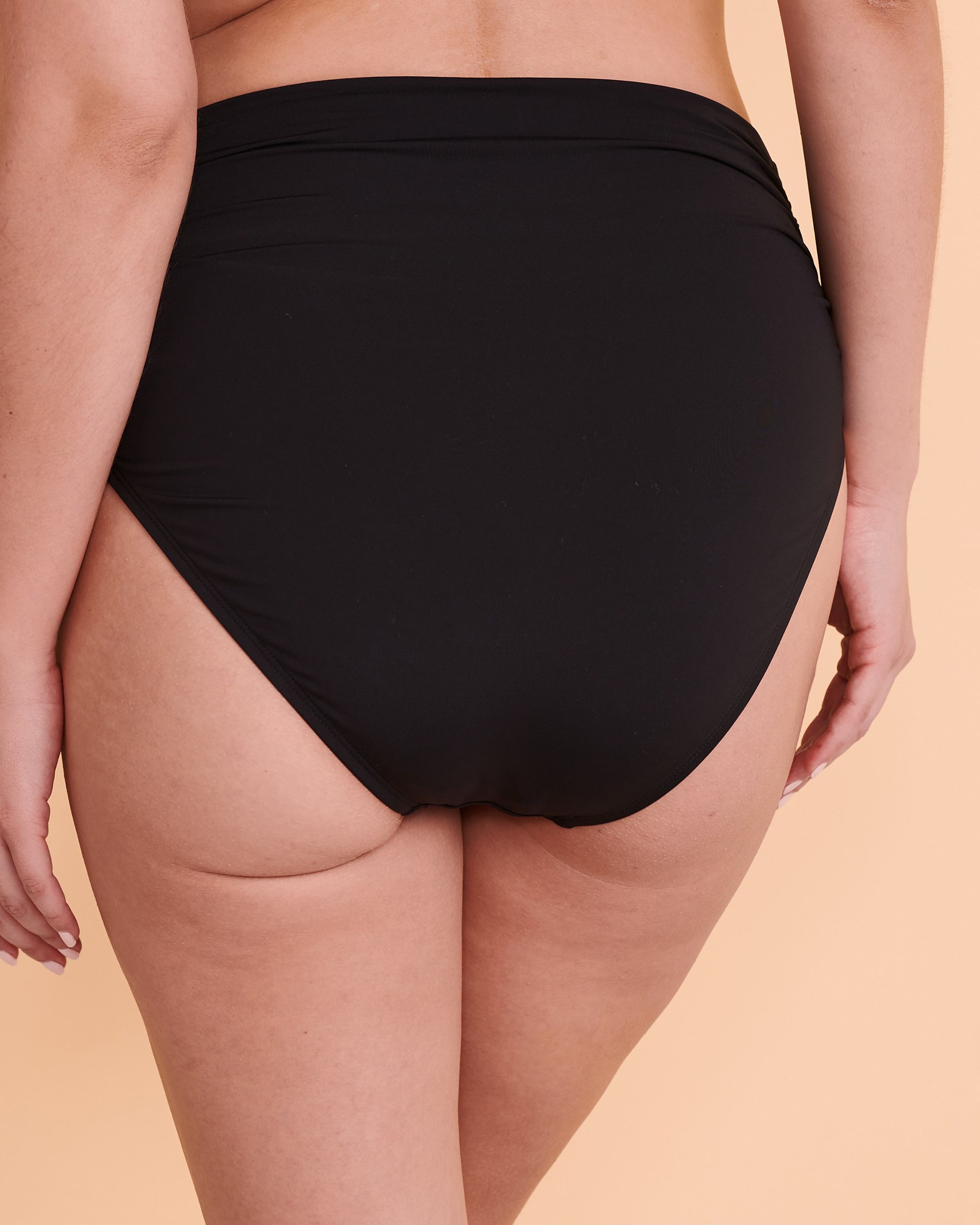 BLEU ROD BEATTIE ALL TIED UP High Waist Bikini Bottom Black RBKK00924H - View2