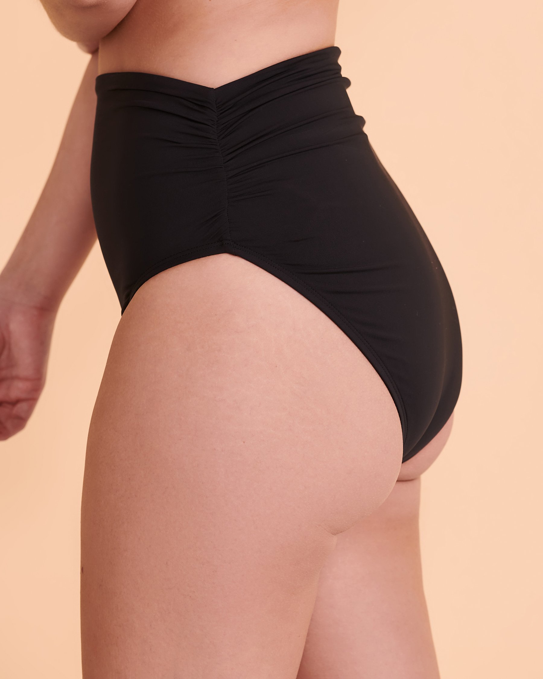 BLEU ROD BEATTIE ALL TIED UP High Waist Bikini Bottom Black RBKK00924H - View3