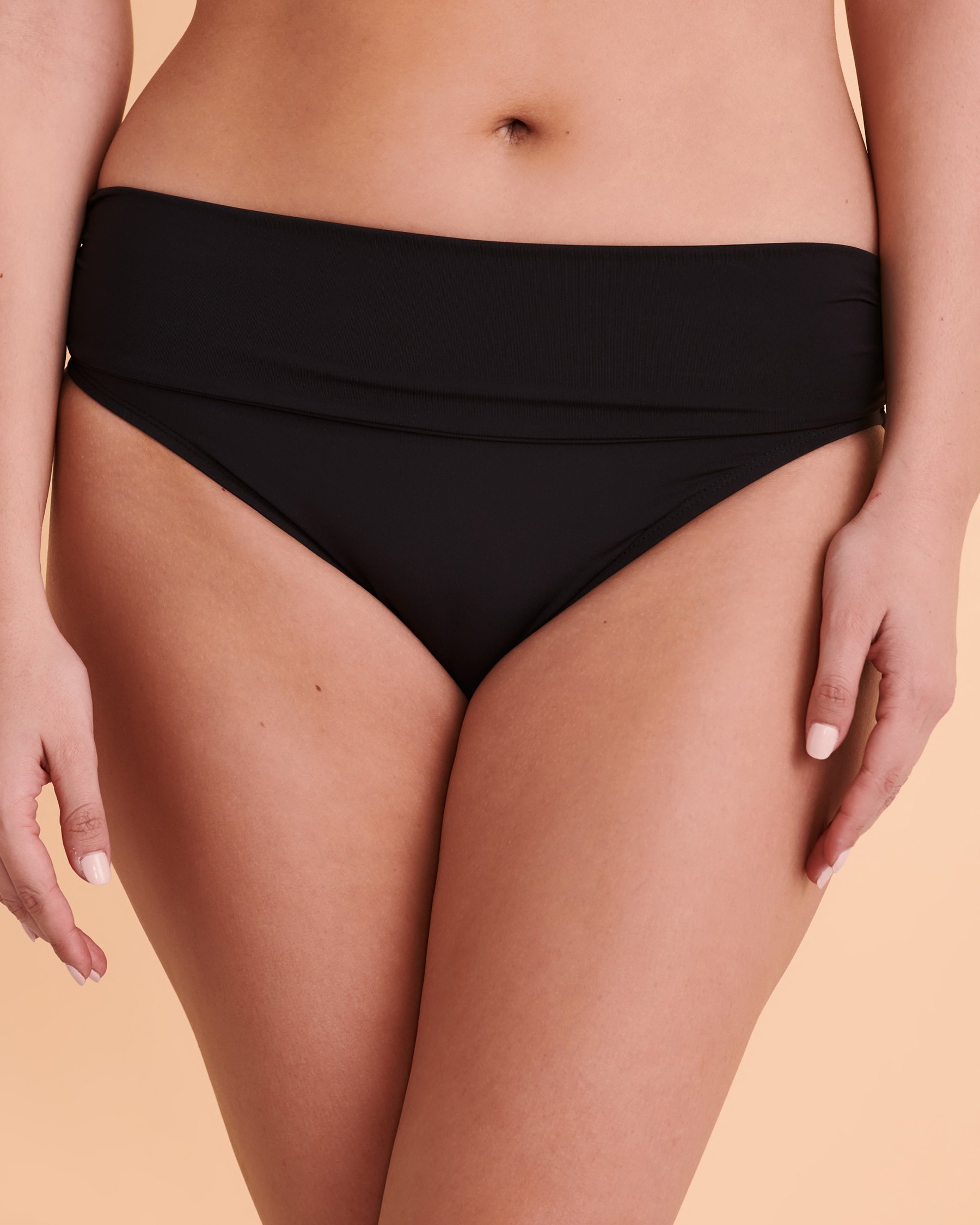 BLEU ROD BEATTIE Bas de bikini taille haute ALL TIED UP Noir RBKK00924H - Voir4