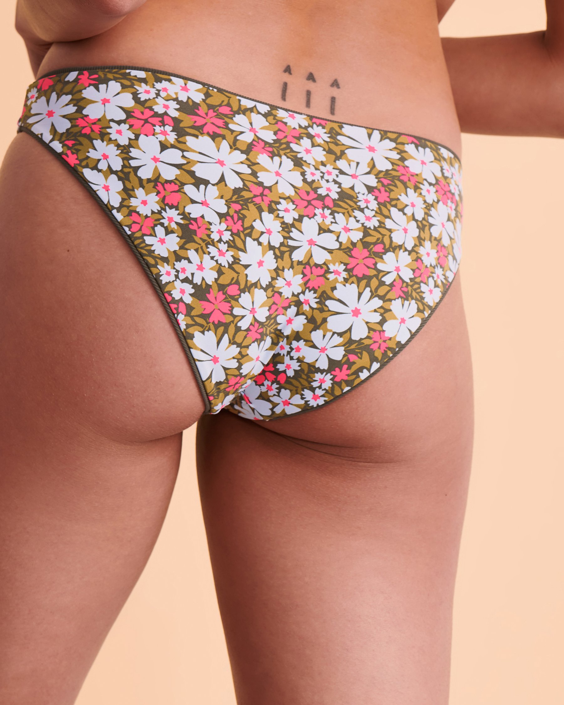 MAAJI Bas de bikini jambe haute réversible CROCODILE Réversible 3265SBC025 - Voir3