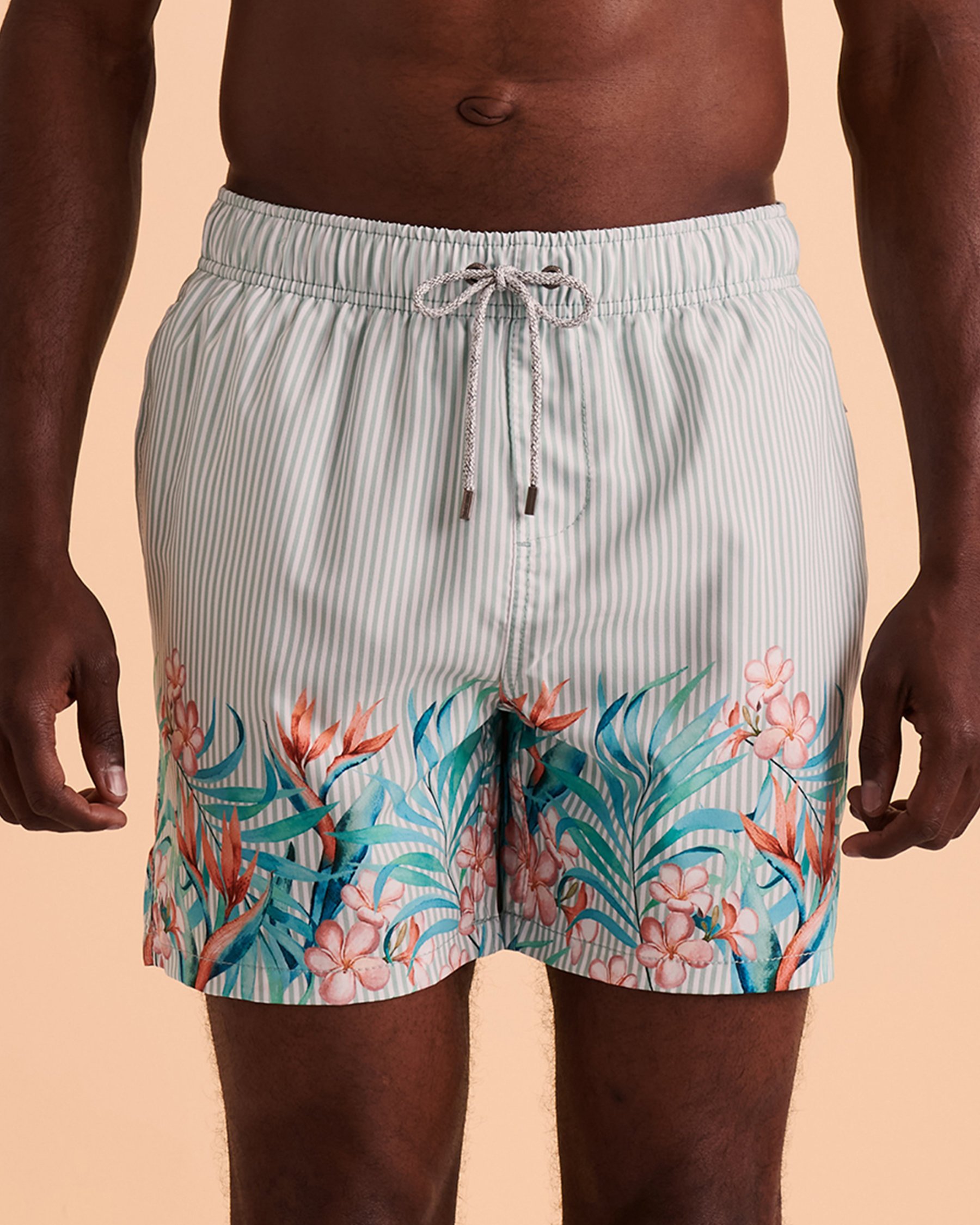 VINTAGE SUMMER Stretch Volley Swimsuit Stripes V70640 - View1