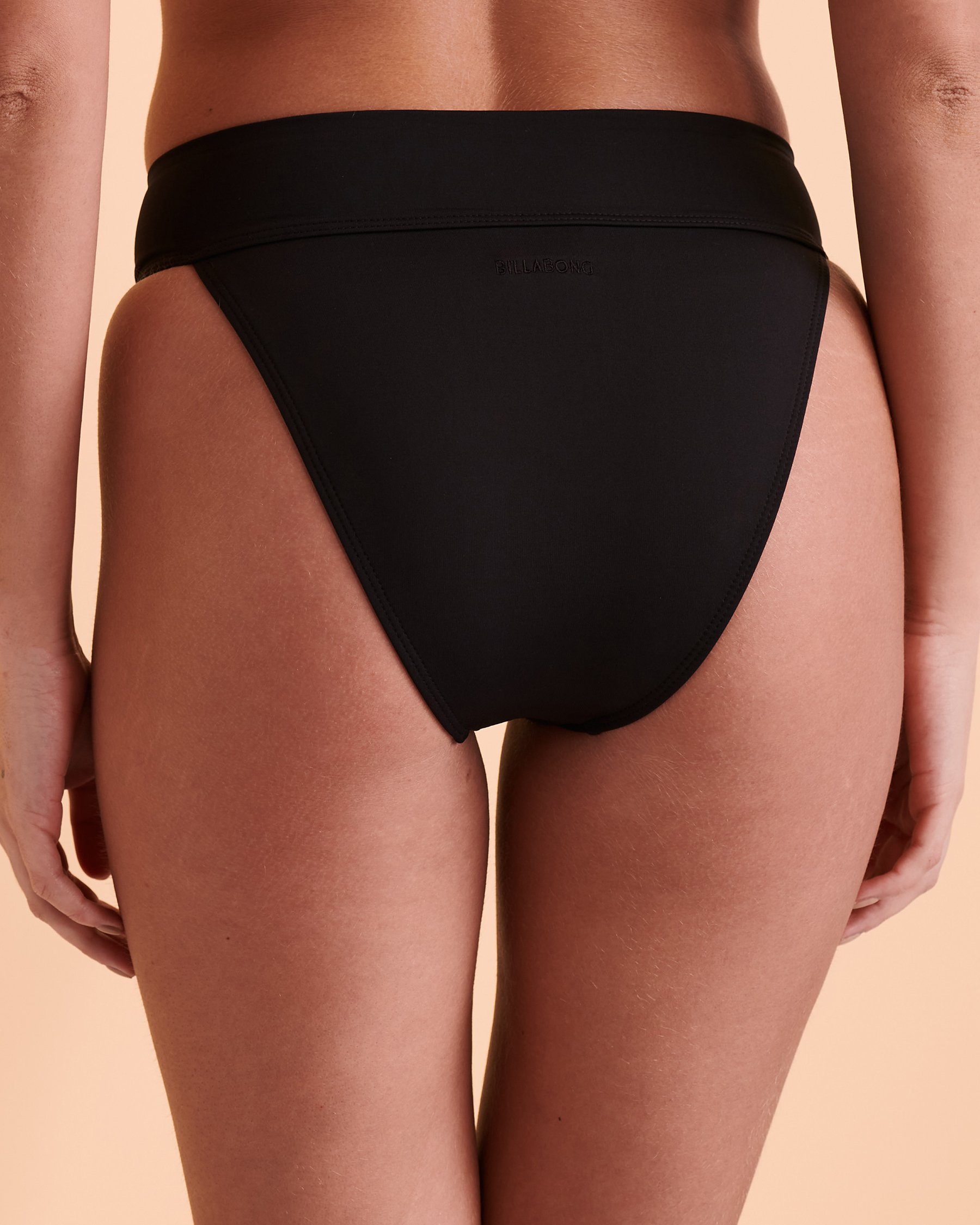 BILLABONG SOL SEARCHER High Waist Bikini Bottom Black ABJX400696 - View2