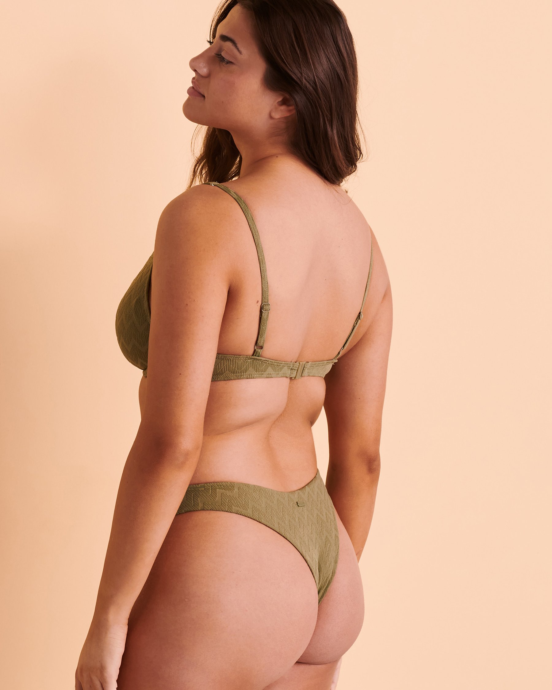 ROXY CURRENT COOLNESS D Cup Bikini Top Green ERJX304944 - View2