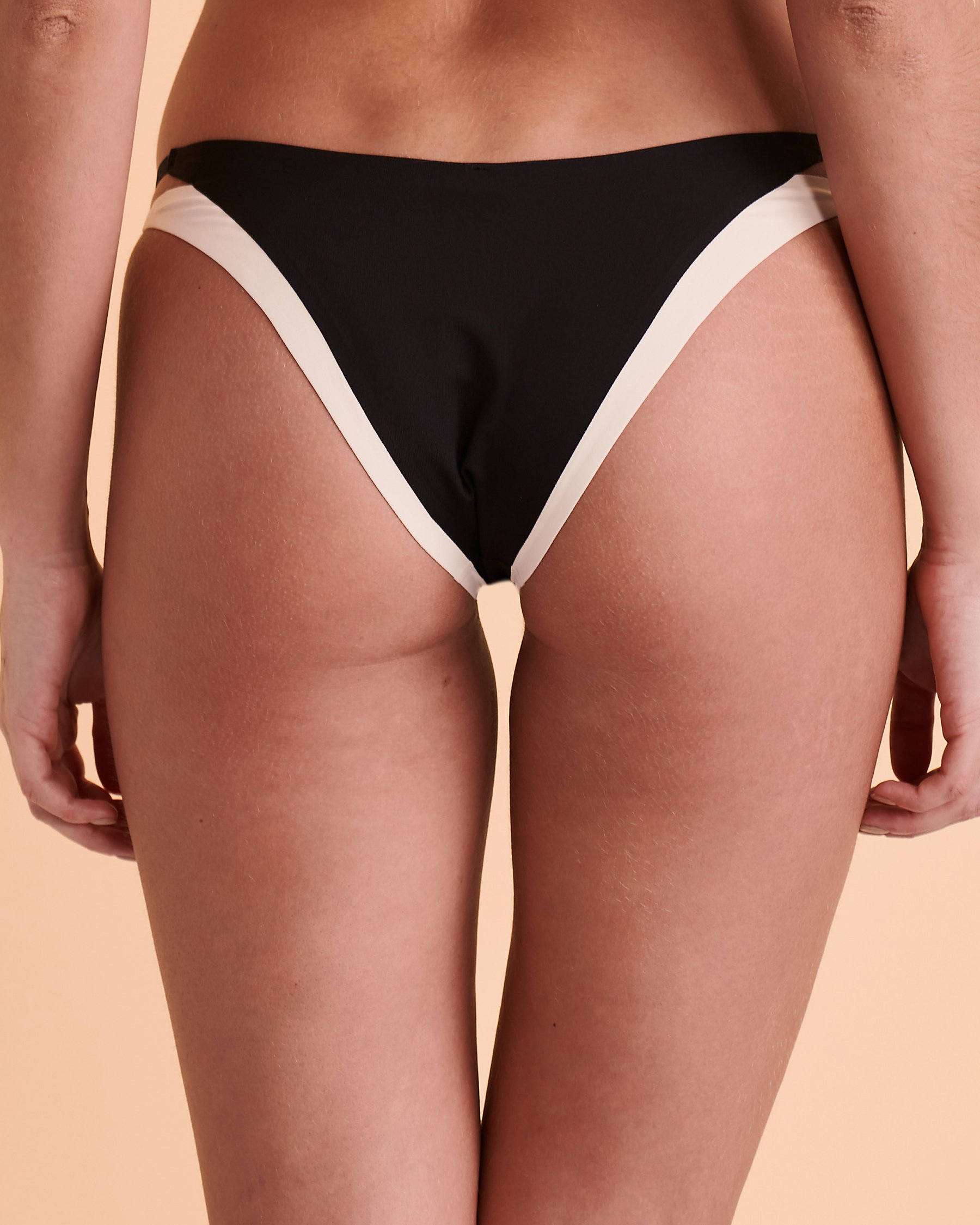 L*SPACE Bas de bikini étagé Billie Noir CBBIB22 - View2