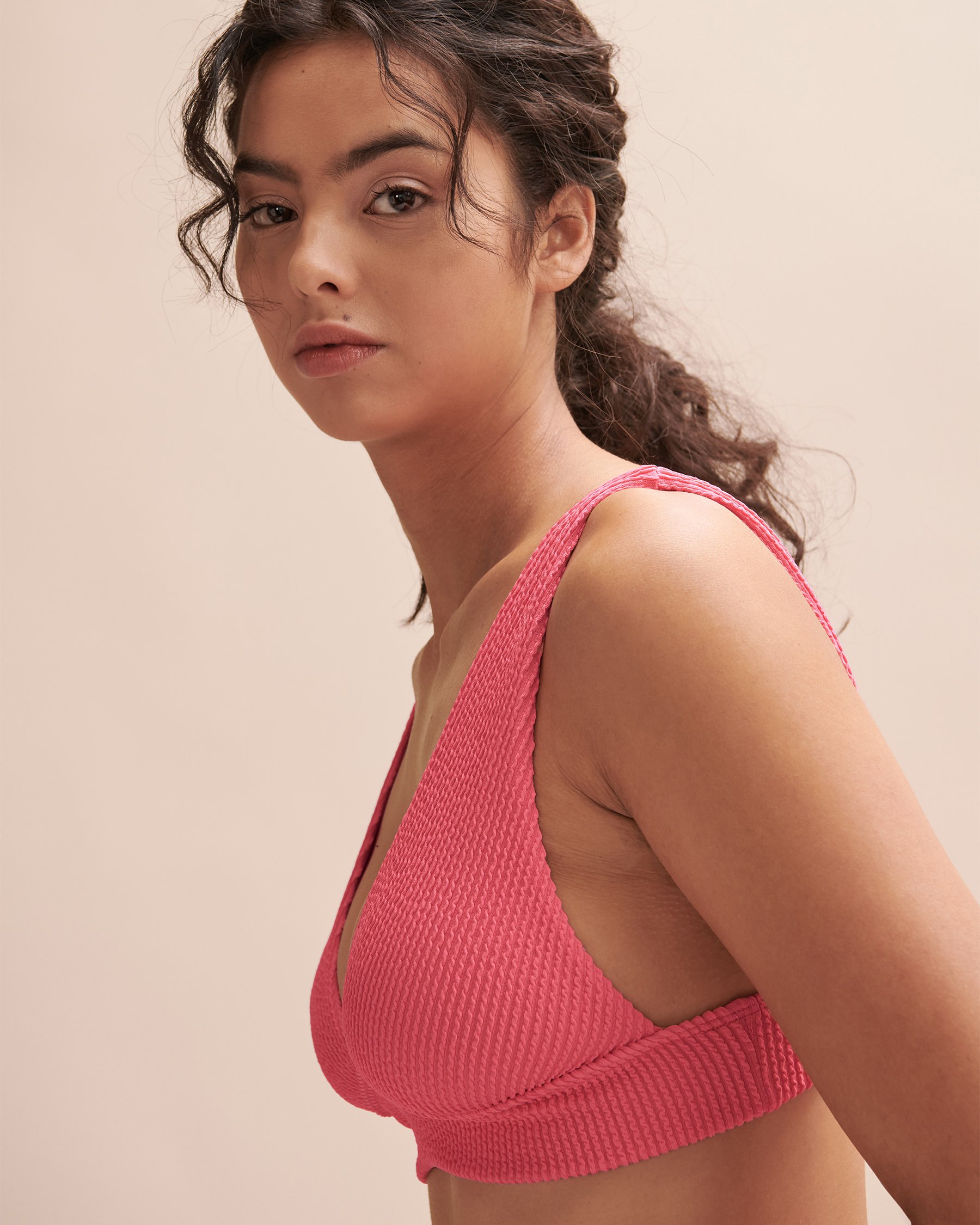 BILLABONG Haut de bikini plongeant Summer High Corail ABJX300204 - Voir3