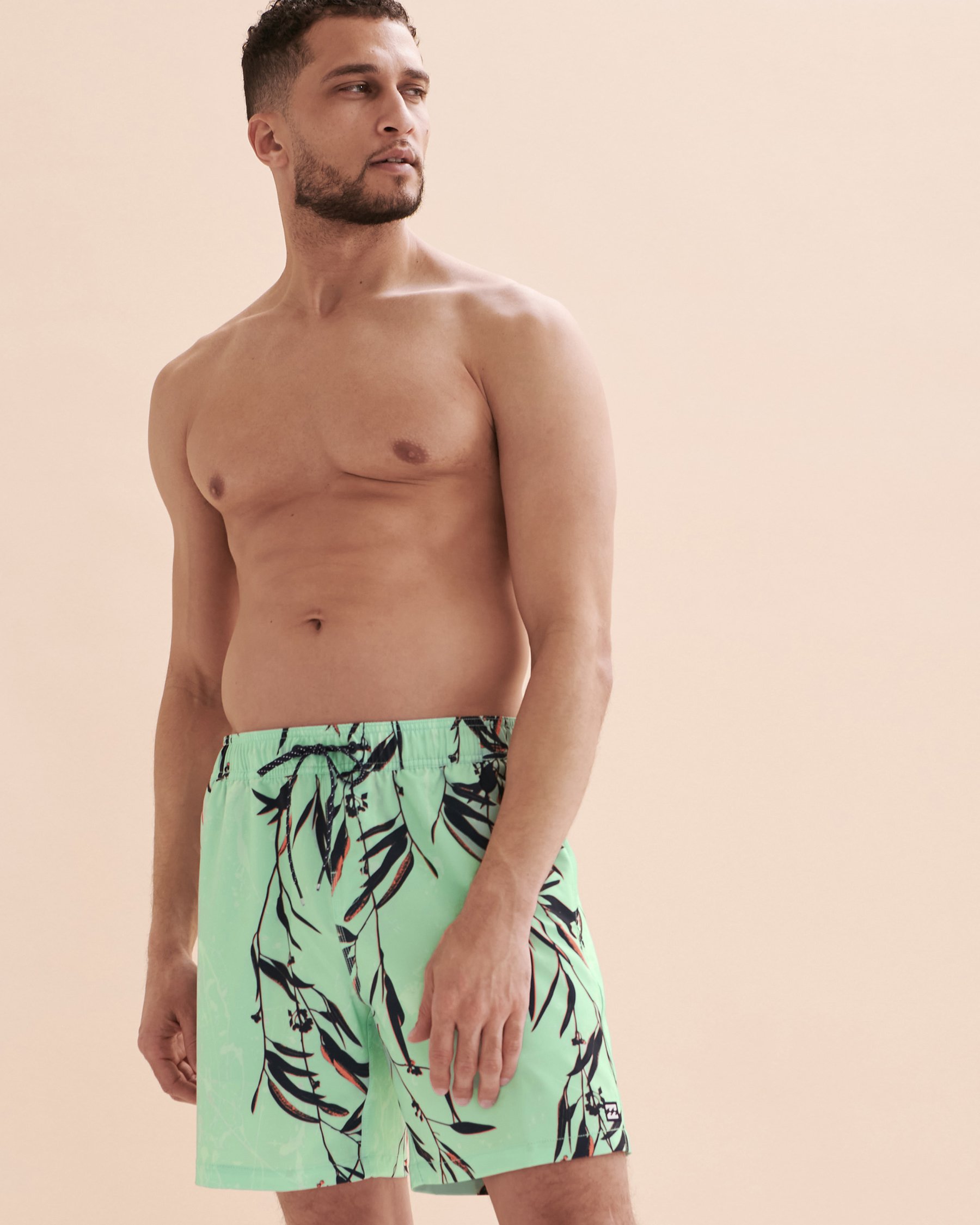 BILLABONG Sundays Layback Volley Swimsuit Leaves print ABYJV00103 - View4