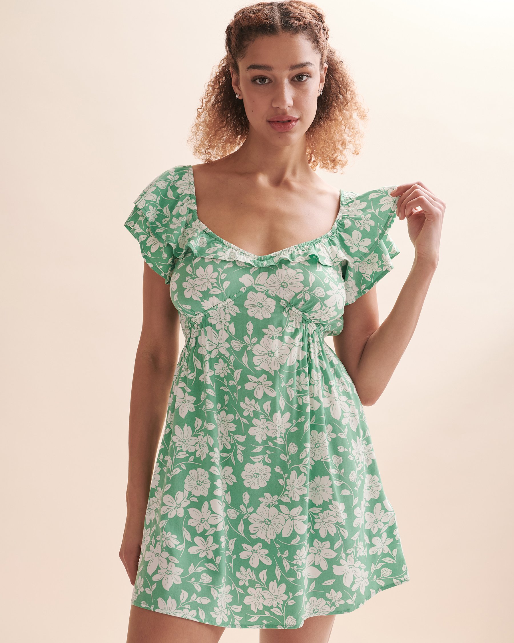 BILLABONG Mini robe manches à volants Floral ABJWD00530 - View2