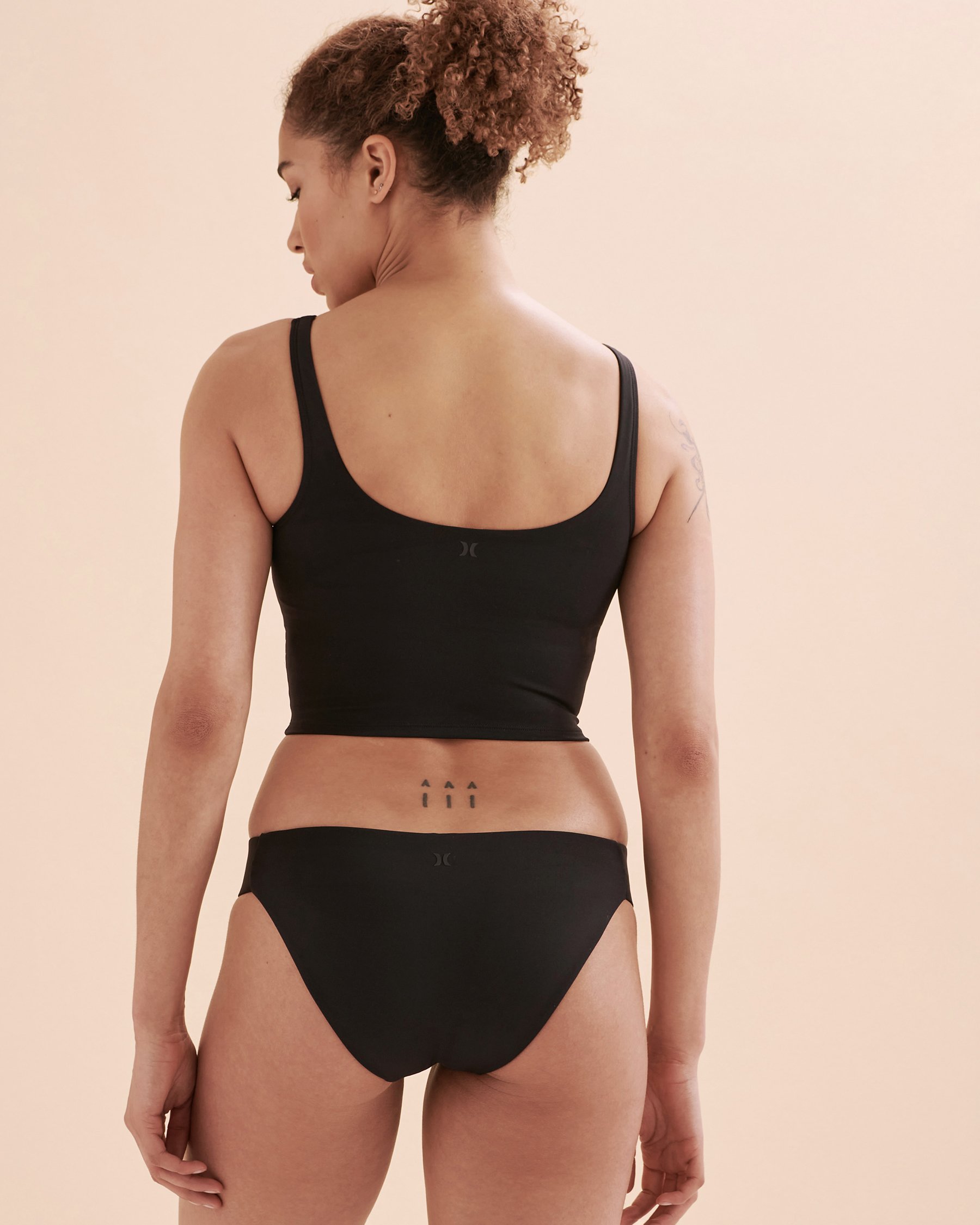 HURLEY Haut tankini court Max Solid Noir HT1251 - View2