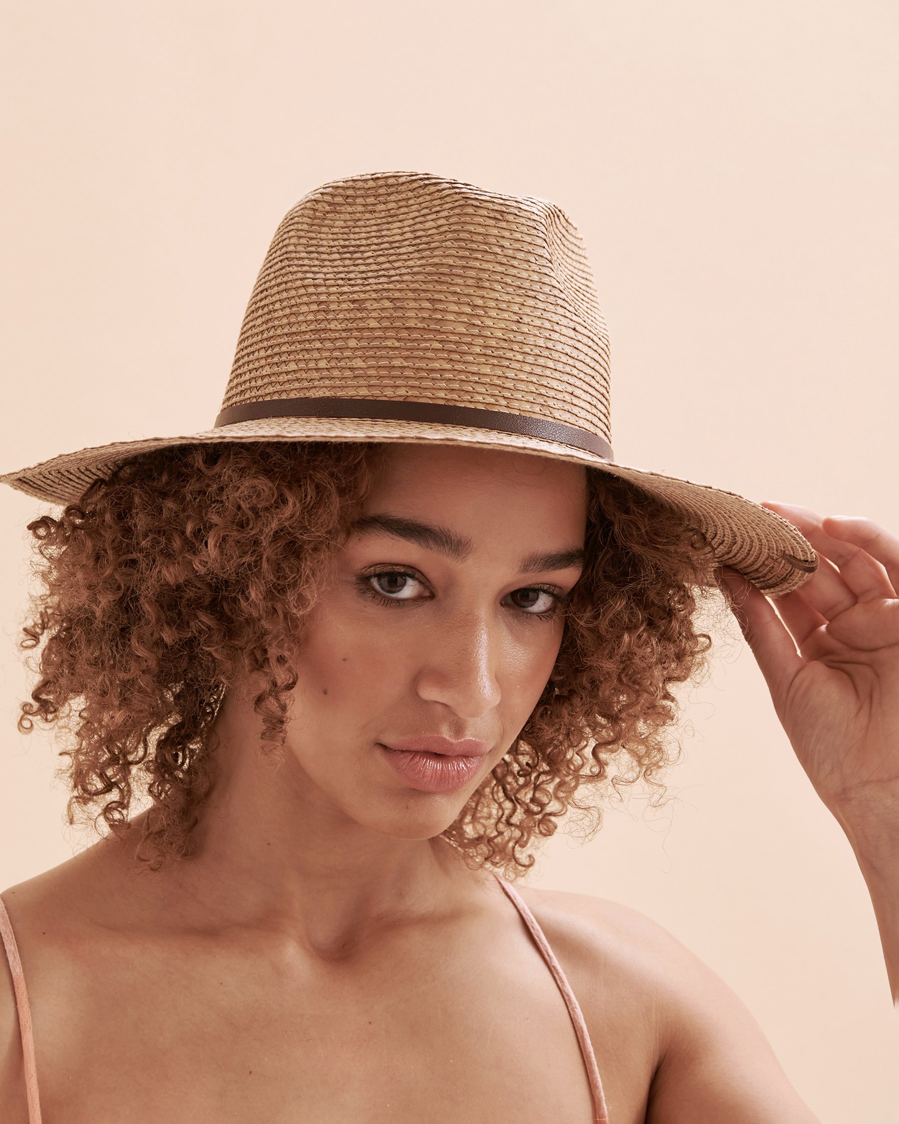 RIP CURL Palmeto UPF Straw Panama Hat Natural 02BWHE - View1