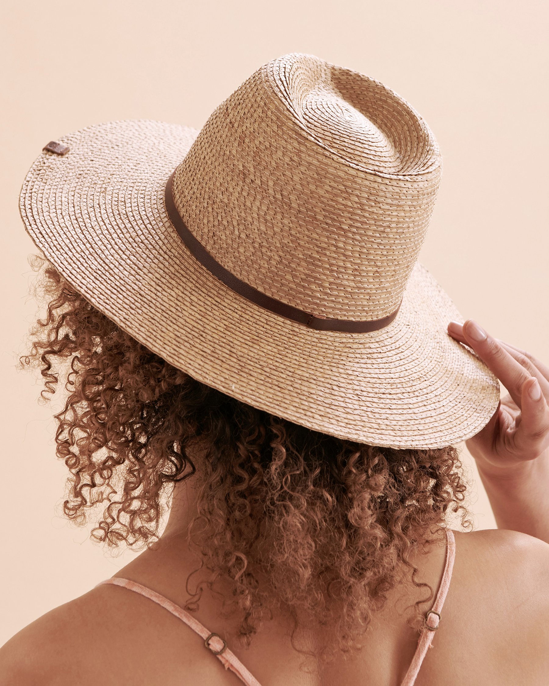 RIP CURL Palmeto UPF Straw Panama Hat Natural 02BWHE - View2