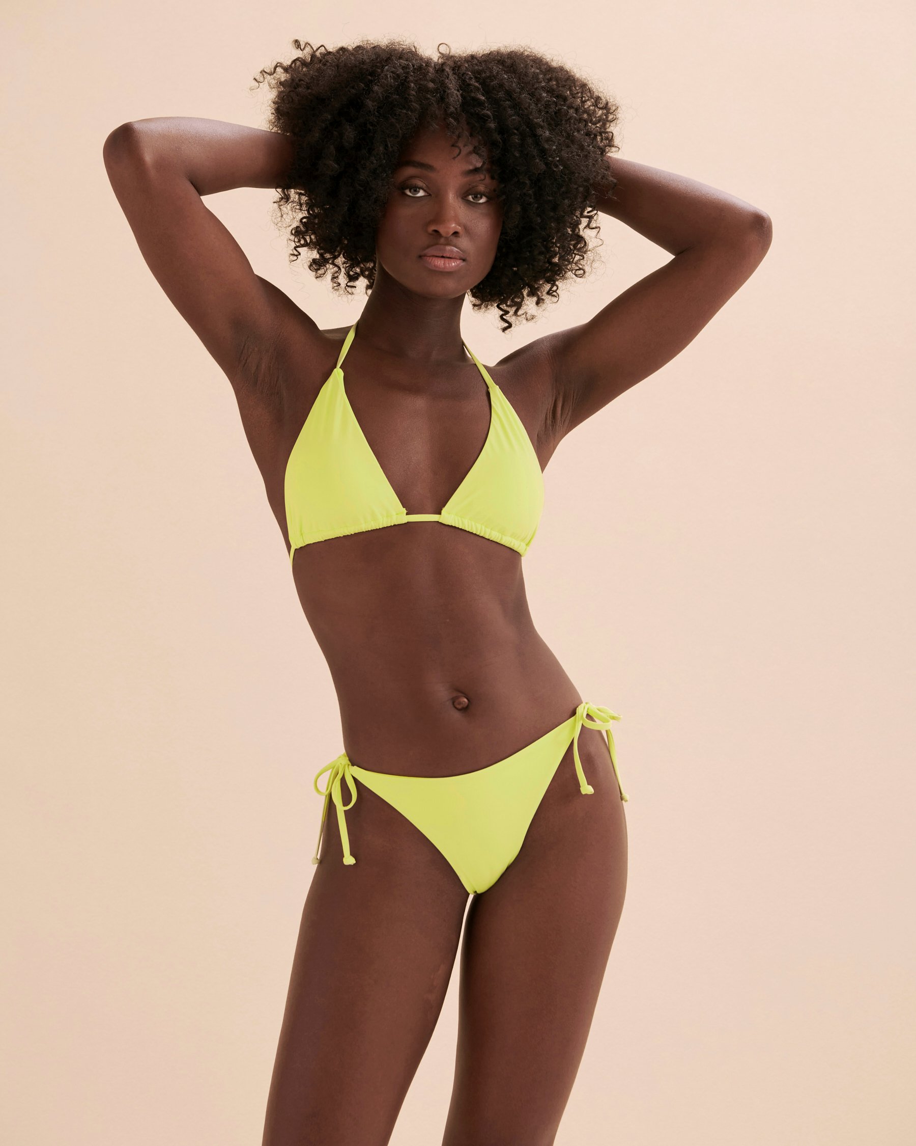 BILLABONG Sol Searcher Side Tie Thong Bikini Bottom Light lime ABJX400507 - View4