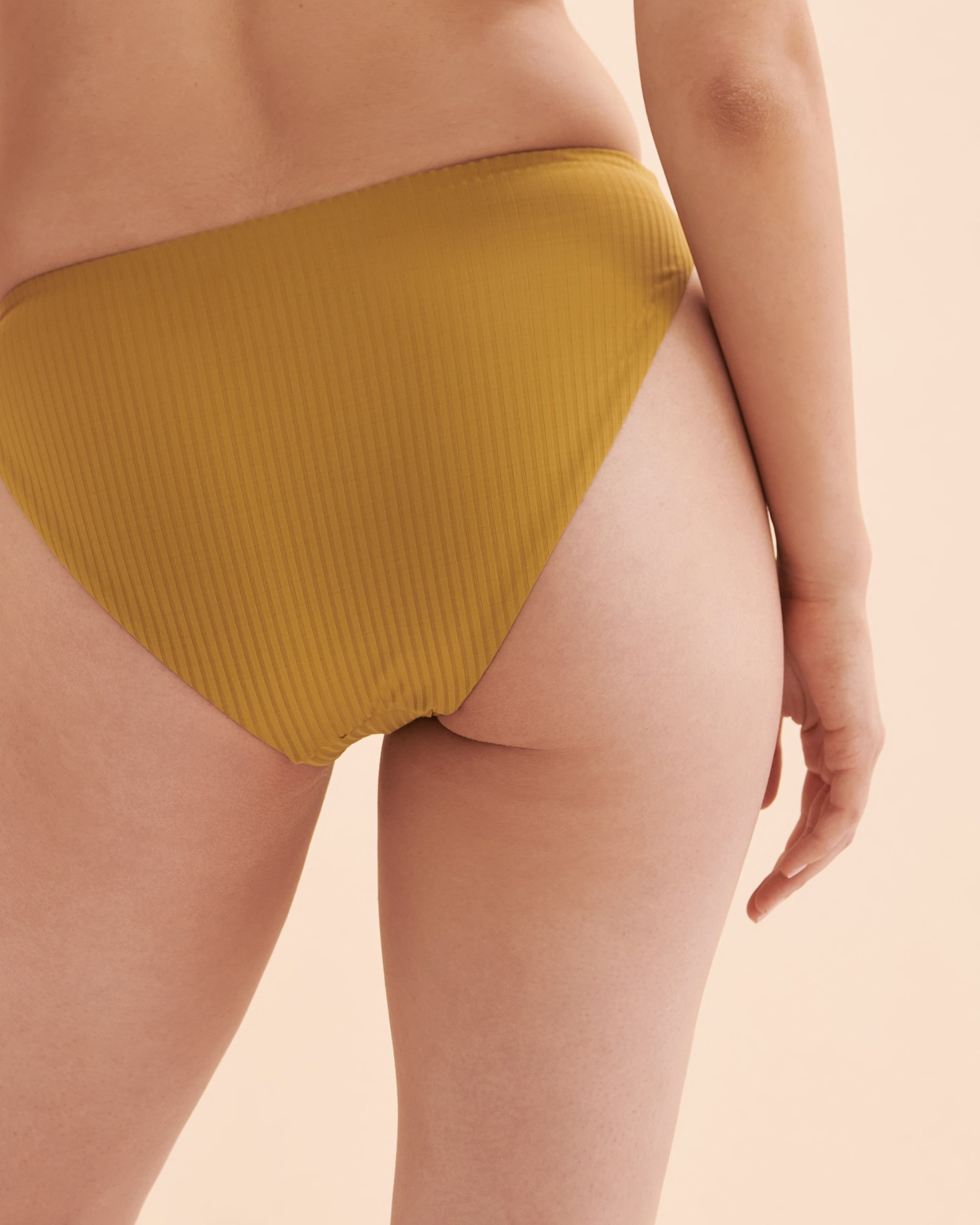 VITAMIN A Cali Ecorib High Leg Bikini Bottom Avocado 2380B - View2