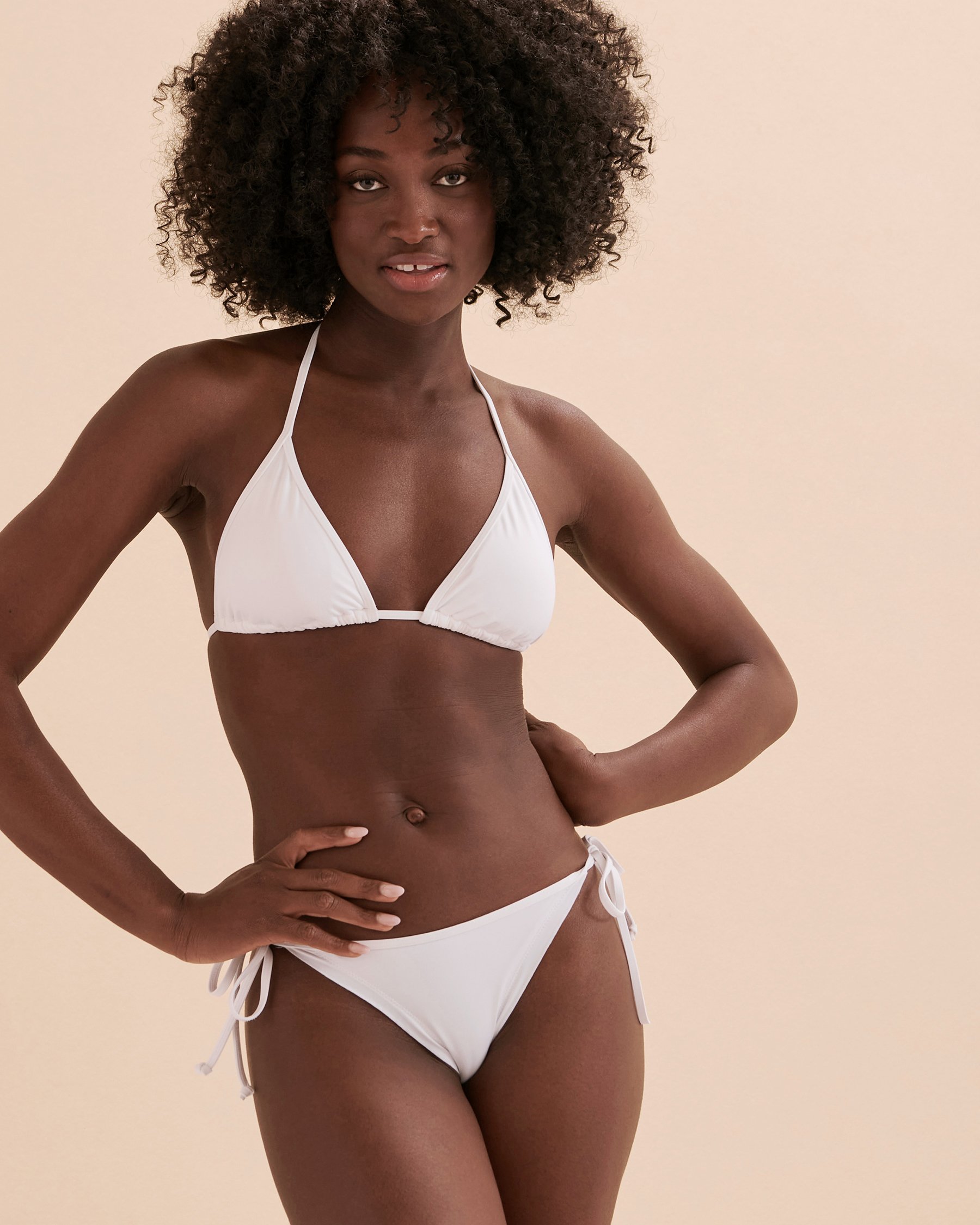 EIDON Bas de bikini noué aux hanches Tiki Expeditions Blanc 3525628 - Voir4