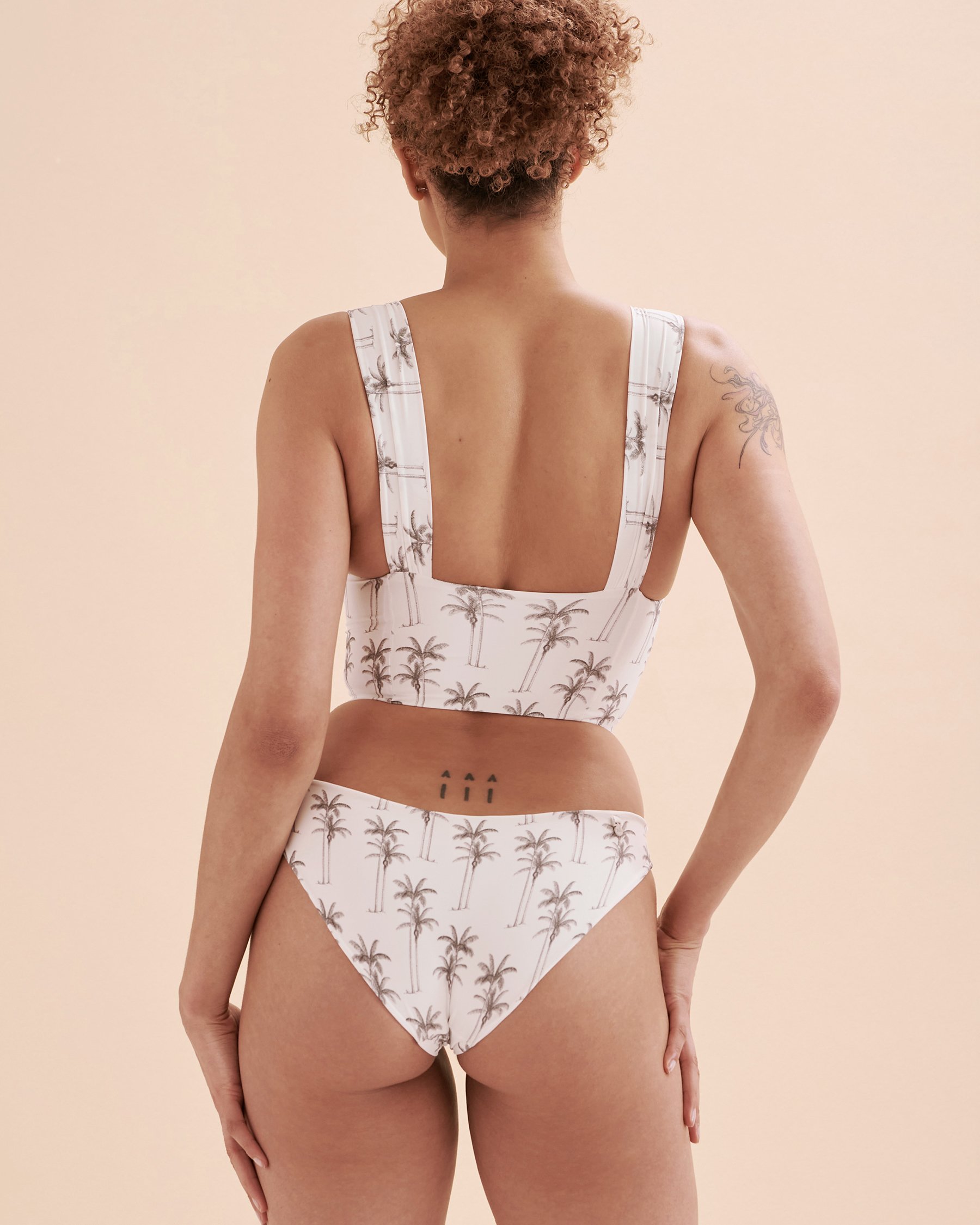 MALAI Haut de bikini cami courte Coconut Valley Noix de coco T73180 - View2