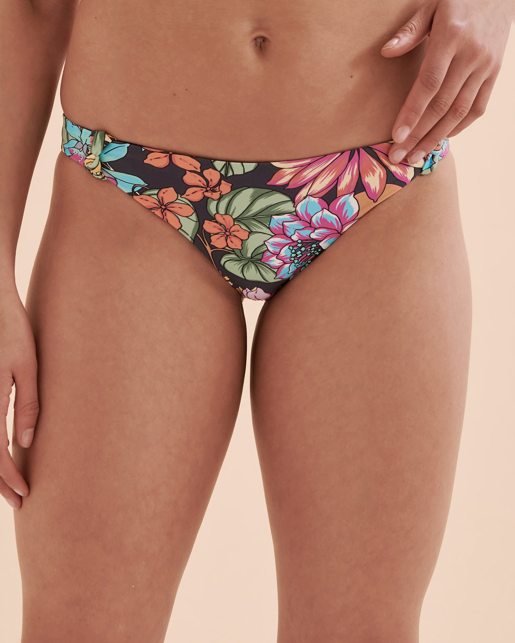 O'NEILL Bas de bikini taille basse Reina Tropical Fleurs tropicales et rayures SU3474006B - View1