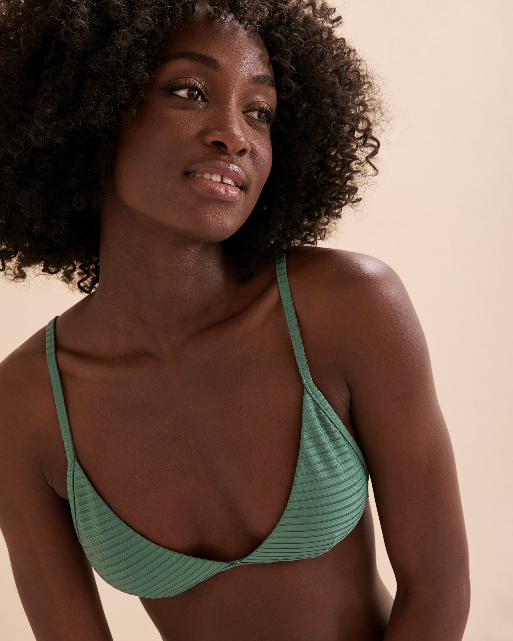 RIP CURL Premium Surf Triangle Bikini Top Teal GSILU9 - View3