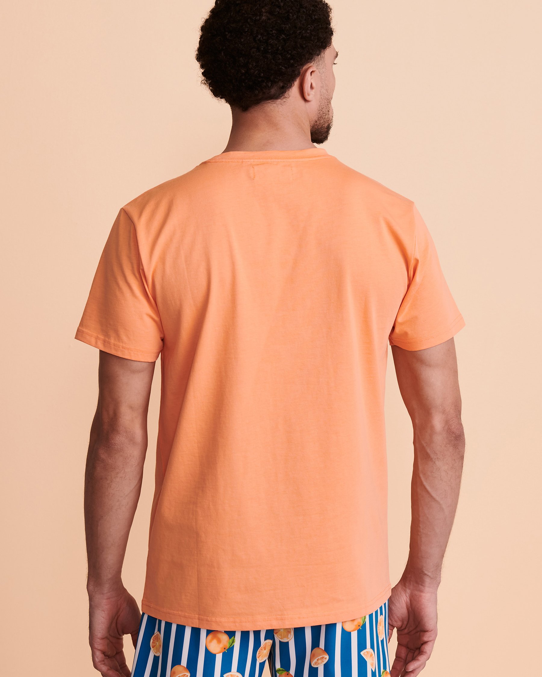 HAMABE Crew Neck T-shirt Papaya 04100001 - View2