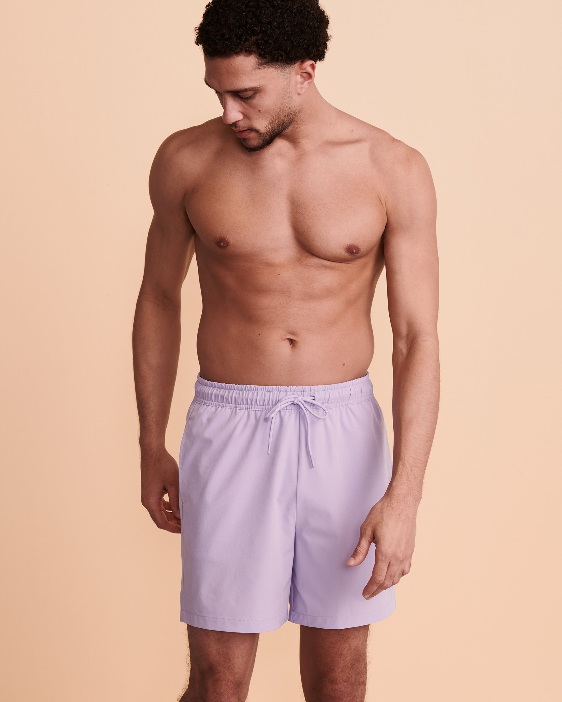 HAMABE Volley Swimsuit with Mesh Lining Lavender 04200001 - View6