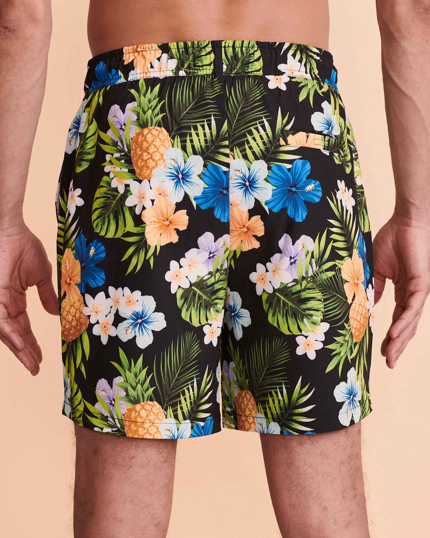 HAMABE Volley Swimsuit with Mesh Lining Pineapple 04200001 - View3