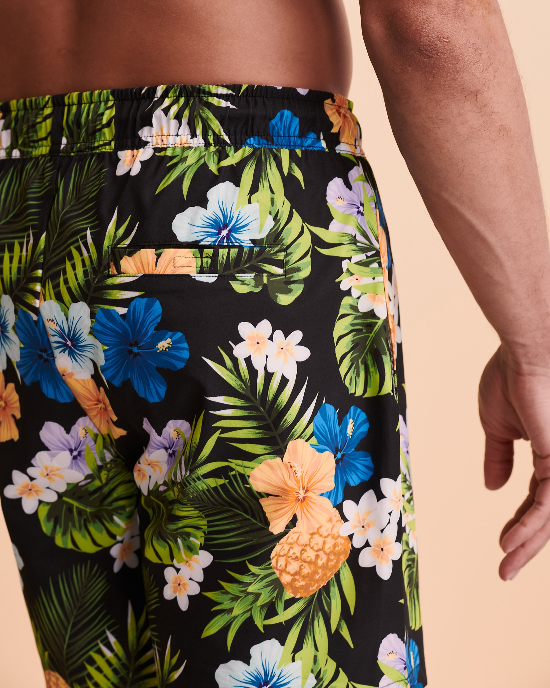 HAMABE Volley Swimsuit with Mesh Lining Pineapple 04200001 - View4