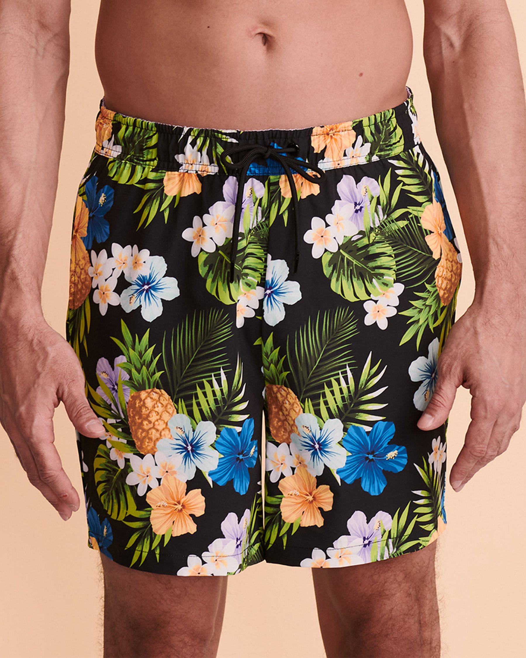 HAMABE Volley Swimsuit with Mesh Lining Pineapple 04200001 - View2