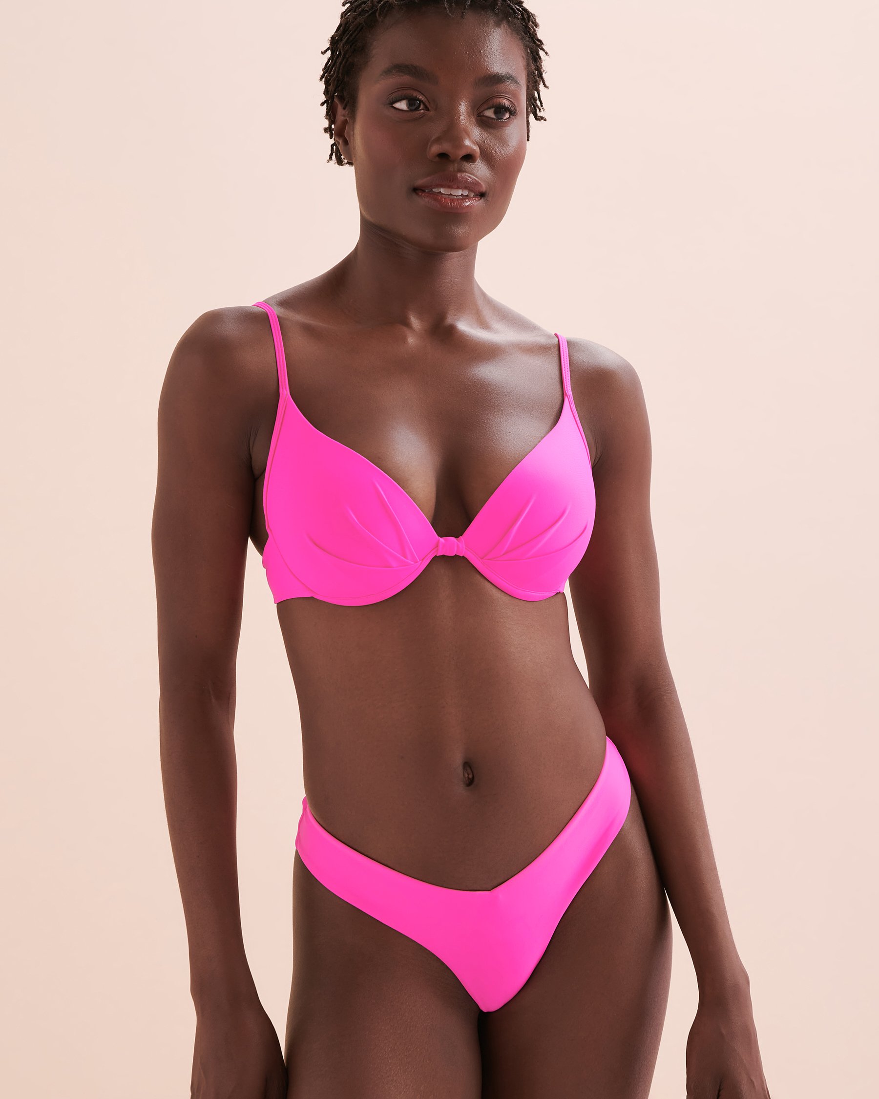 BODY GLOVE Smoothies Kendal V-Cut Cheeky Bikini Bottom Neon Pink 39506155 - View6