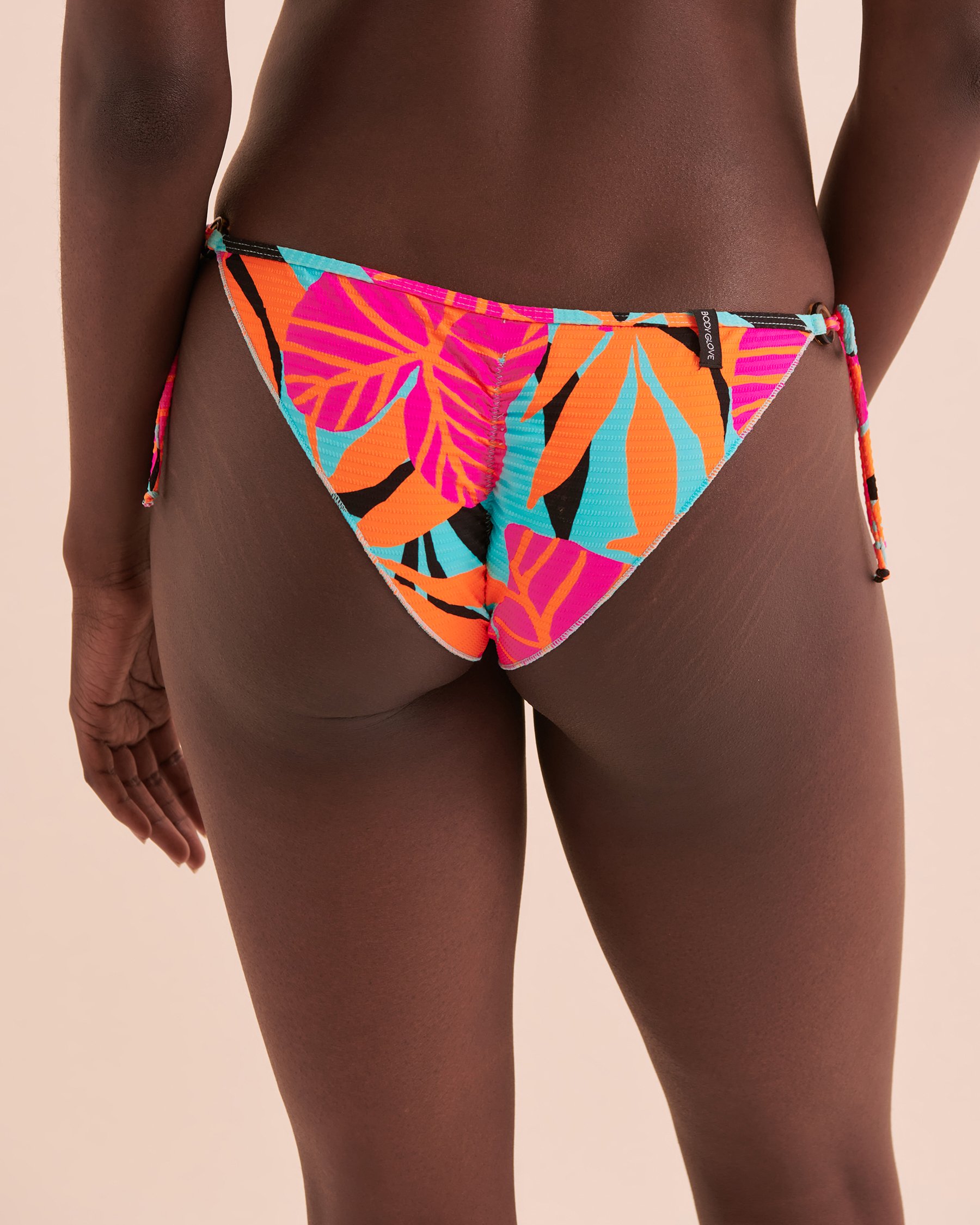 BODY GLOVE Canopy Side Tie Brazilian Bikini Bottom Tropical Print 3964128 - View5