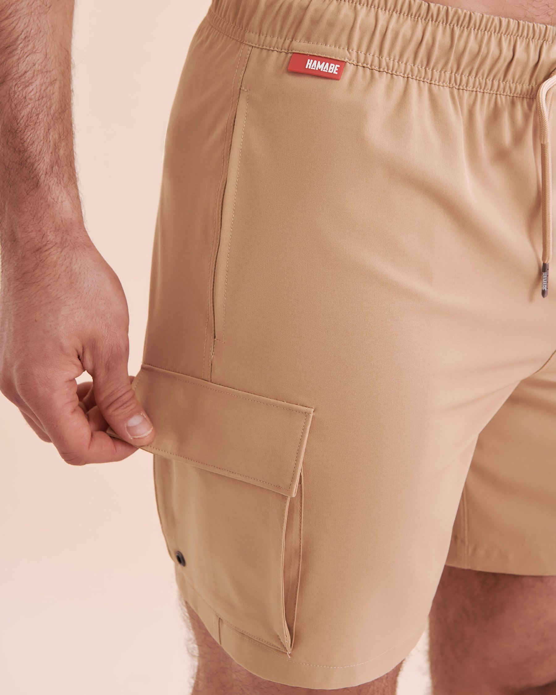 HAMABE Cargo Volley Swimsuit Khaki 03100034 - View3