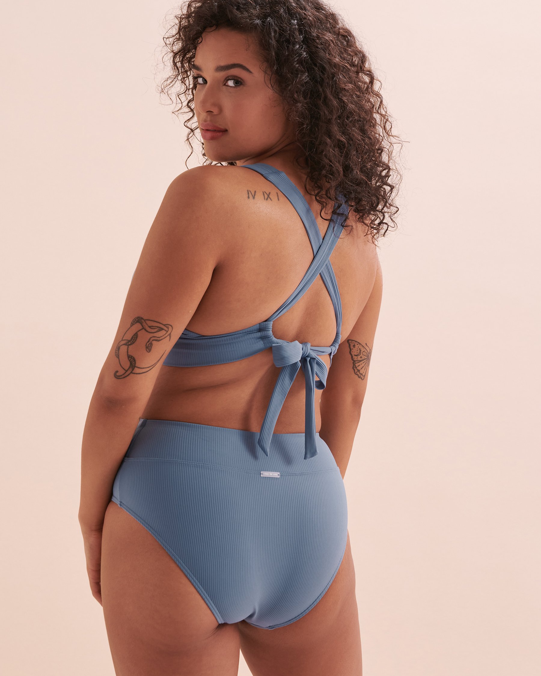 EAU DE SEA Oasis D Cup Triangle Bikini Top Blue 01200075 - View6