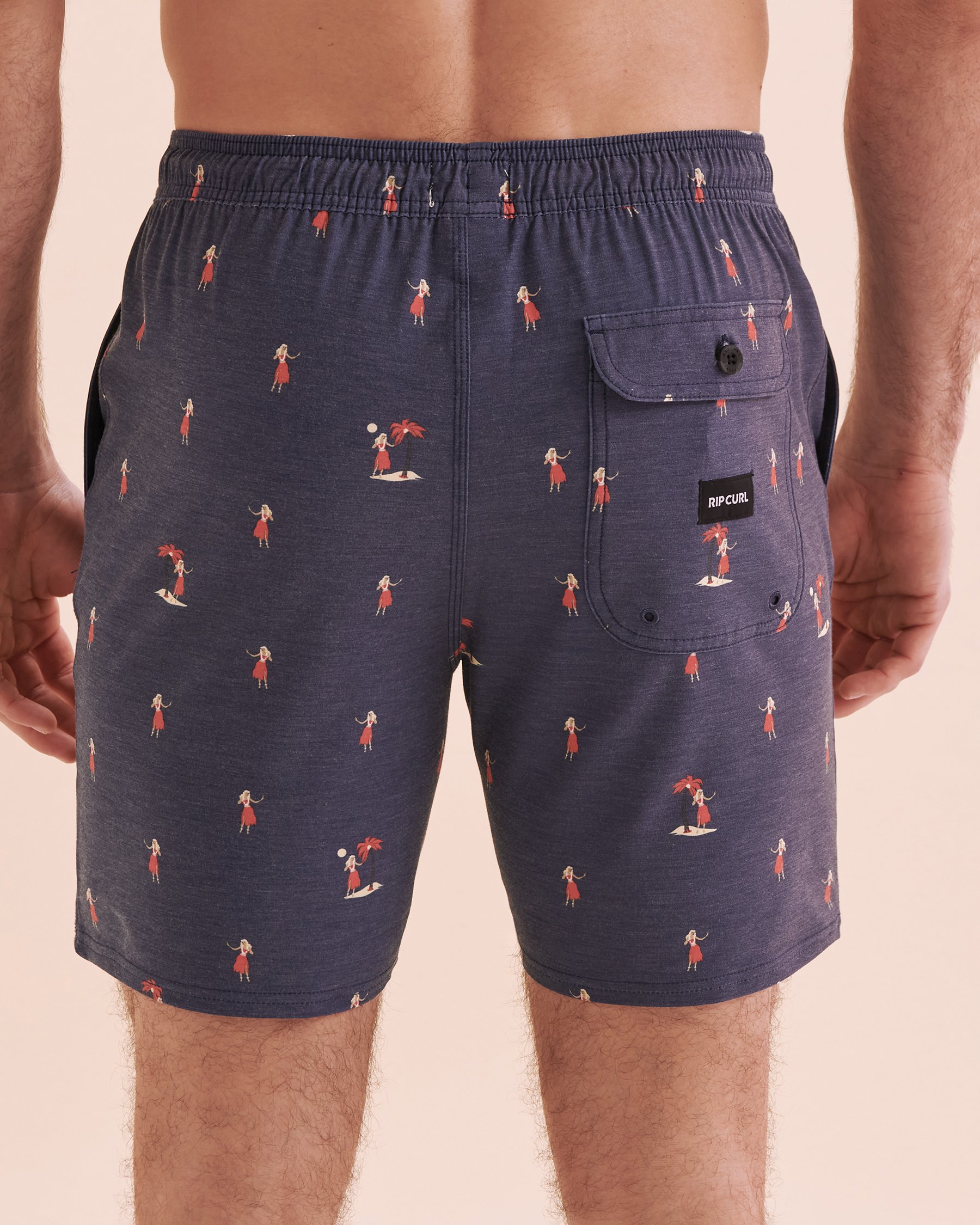 RIP CURL Luau Volley Swimsuit Dark Blue CBOQP9 - View3