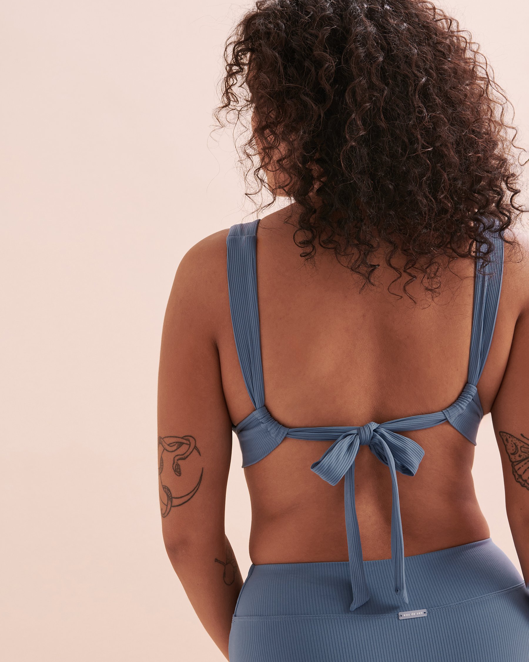 EAU DE SEA Haut de bikini triangle bonnet D Oasis Bleu 01200075 - Voir7