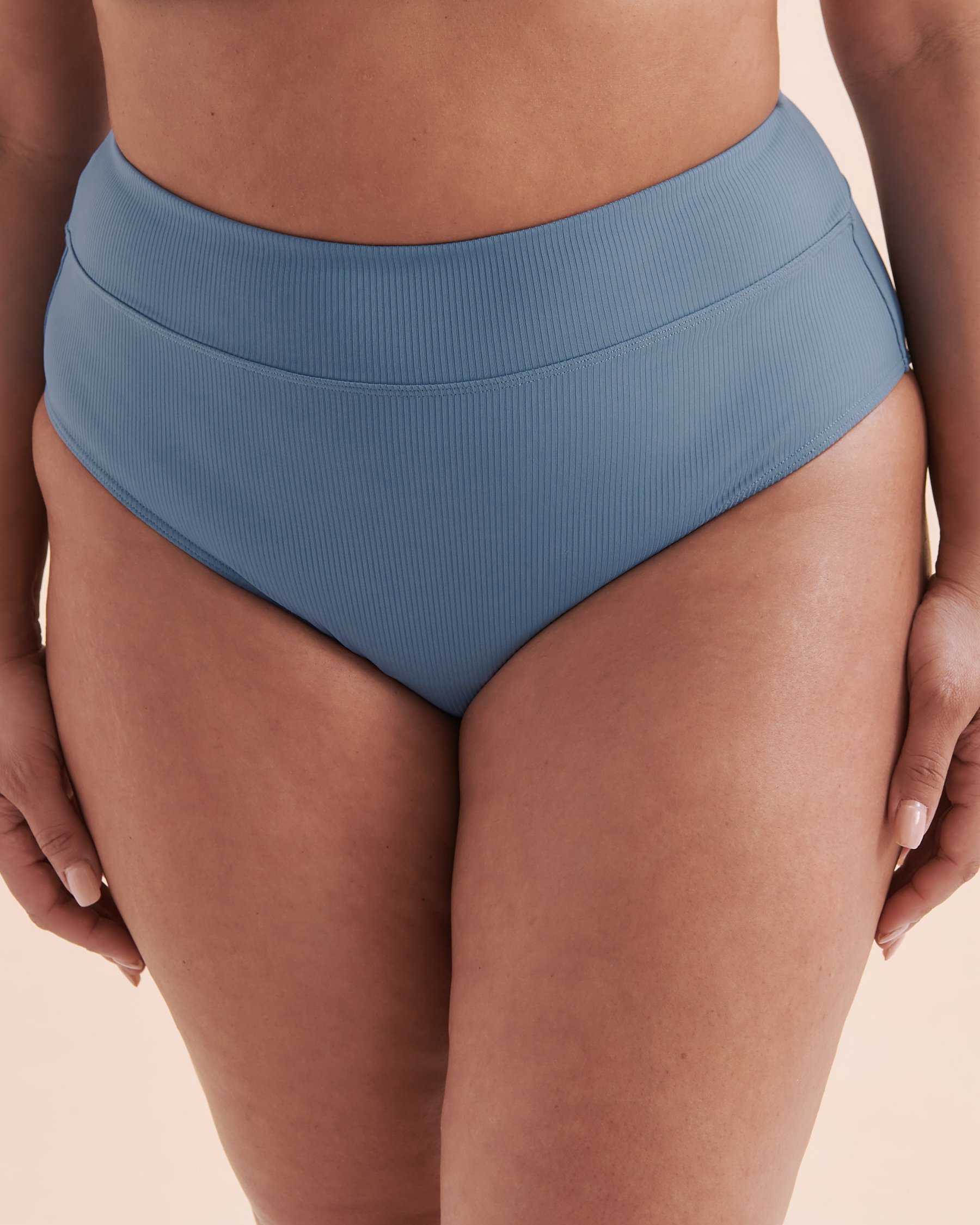 EAU DE SEA Bas de bikini taille haute Oasis Bleu 01300330 - Voir10