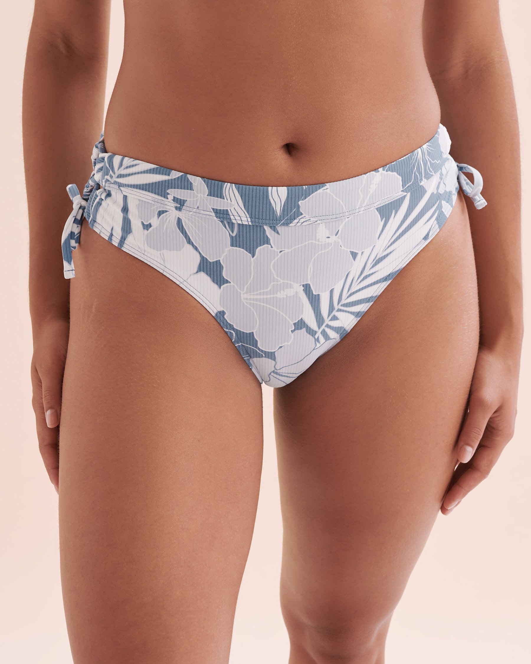 EAU DE SEA Bas de bikini noué aux hanches Oasis Bleu oasis 01300329 - Voir6