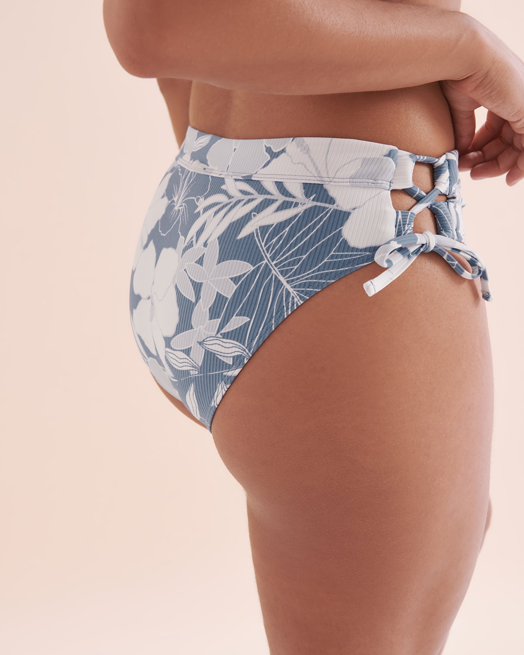 EAU DE SEA Bas de bikini noué aux hanches Oasis Bleu oasis 01300329 - Voir8