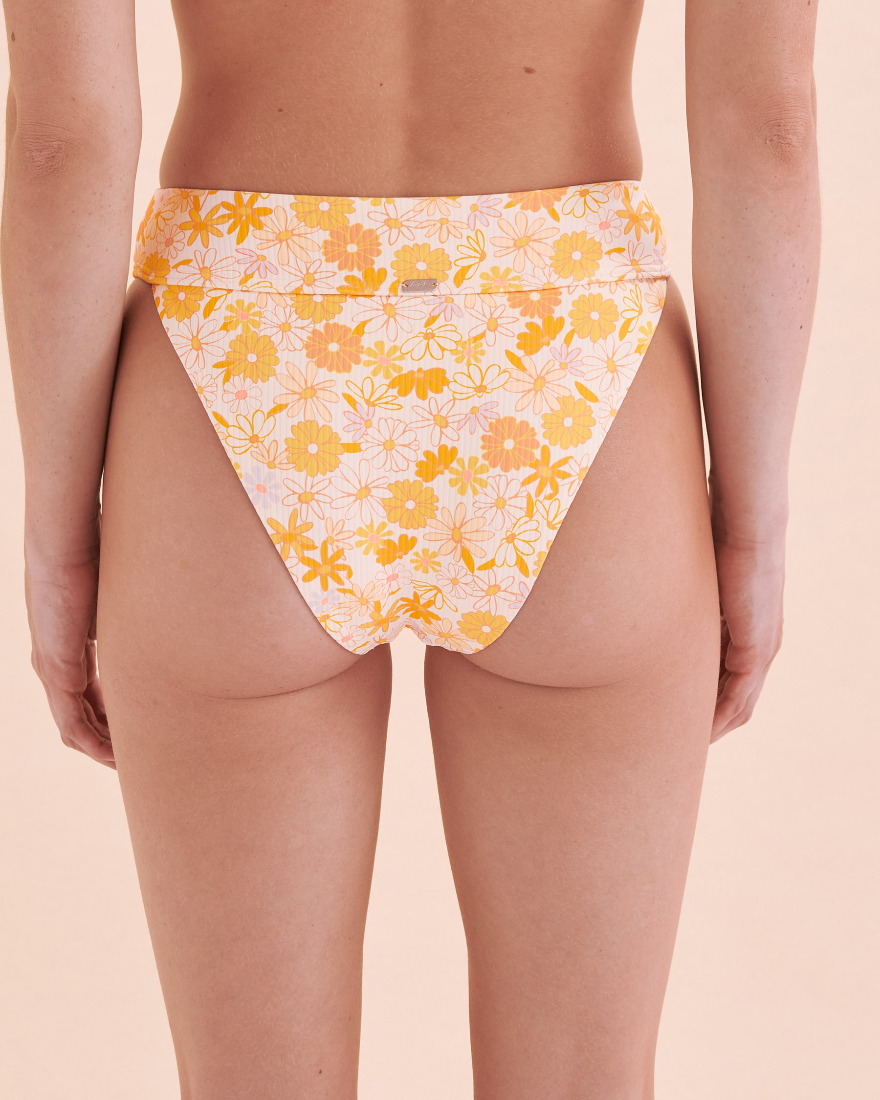 TROPIK Bas de bikini cheeky taille haute à fleurs rétro Fleurs rétro 01300335 - Voir7