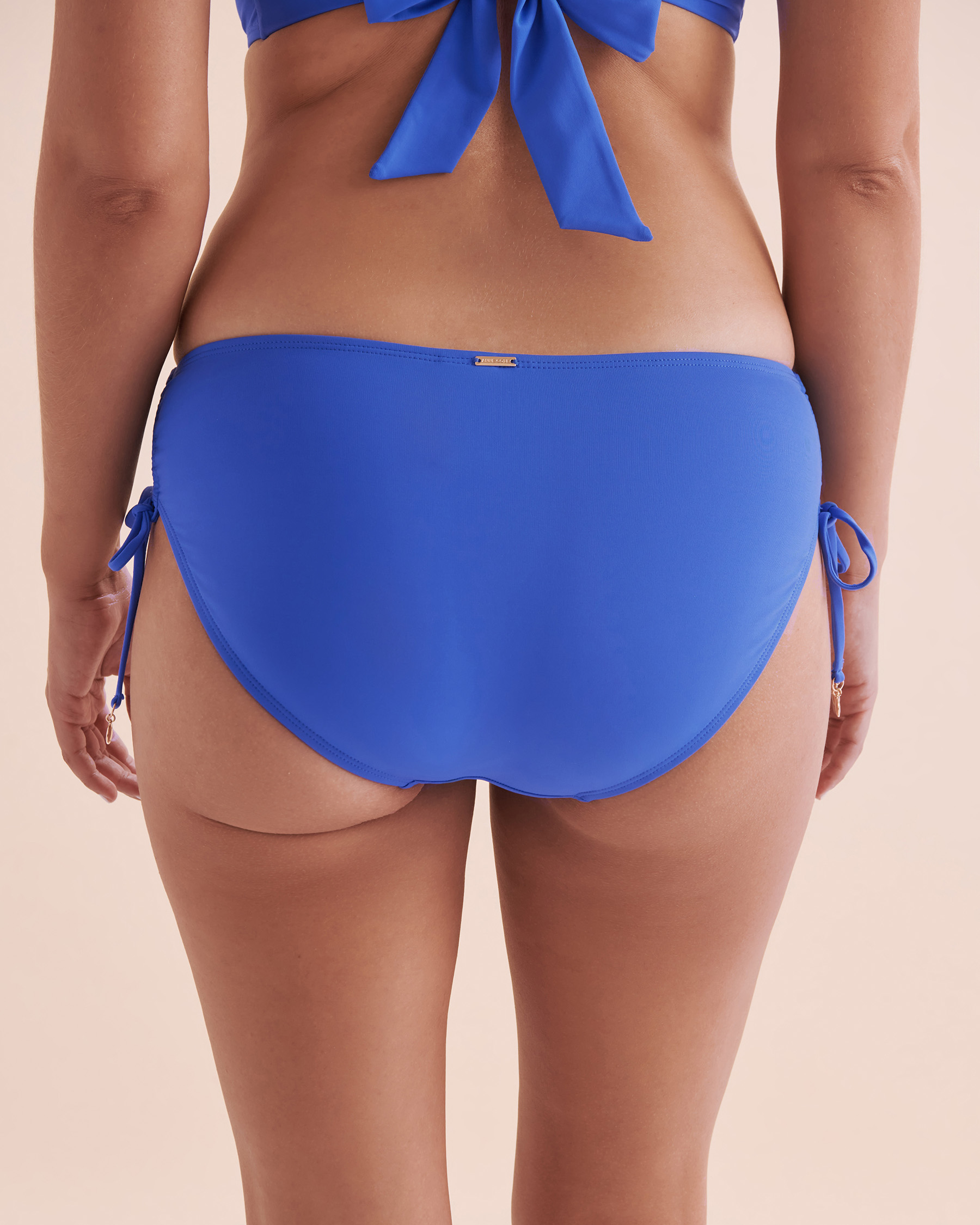 ANNE COLE Live in Color Alex Side Tie Bikini Bottom Iris Blue MYMB30001 - View4