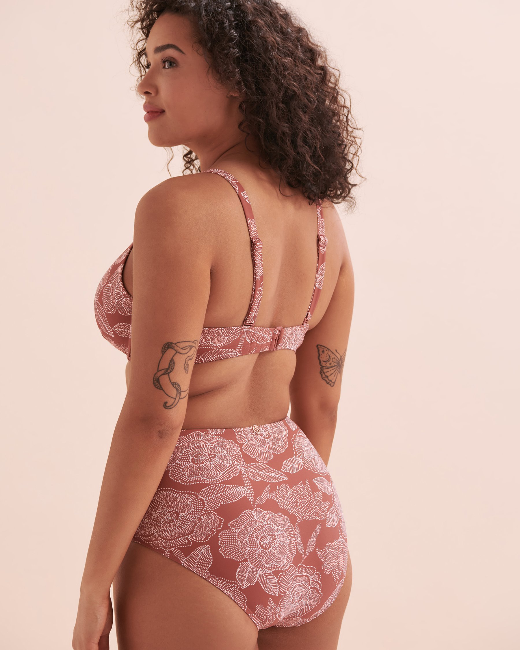 TURQUOISE COUTURE Marsala D Cup Plunge Bikini Top Marsala 01200078 - View6