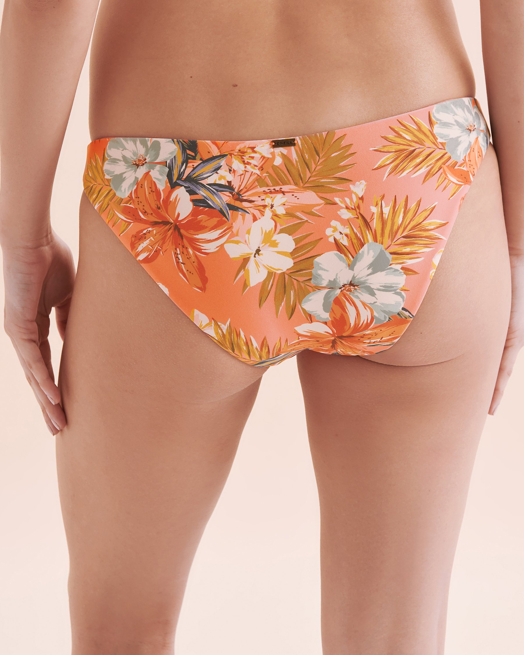 O'NEILL Punta Tropial Rockley Bikini Bottom Orange Floral Print FA4474002B - View2