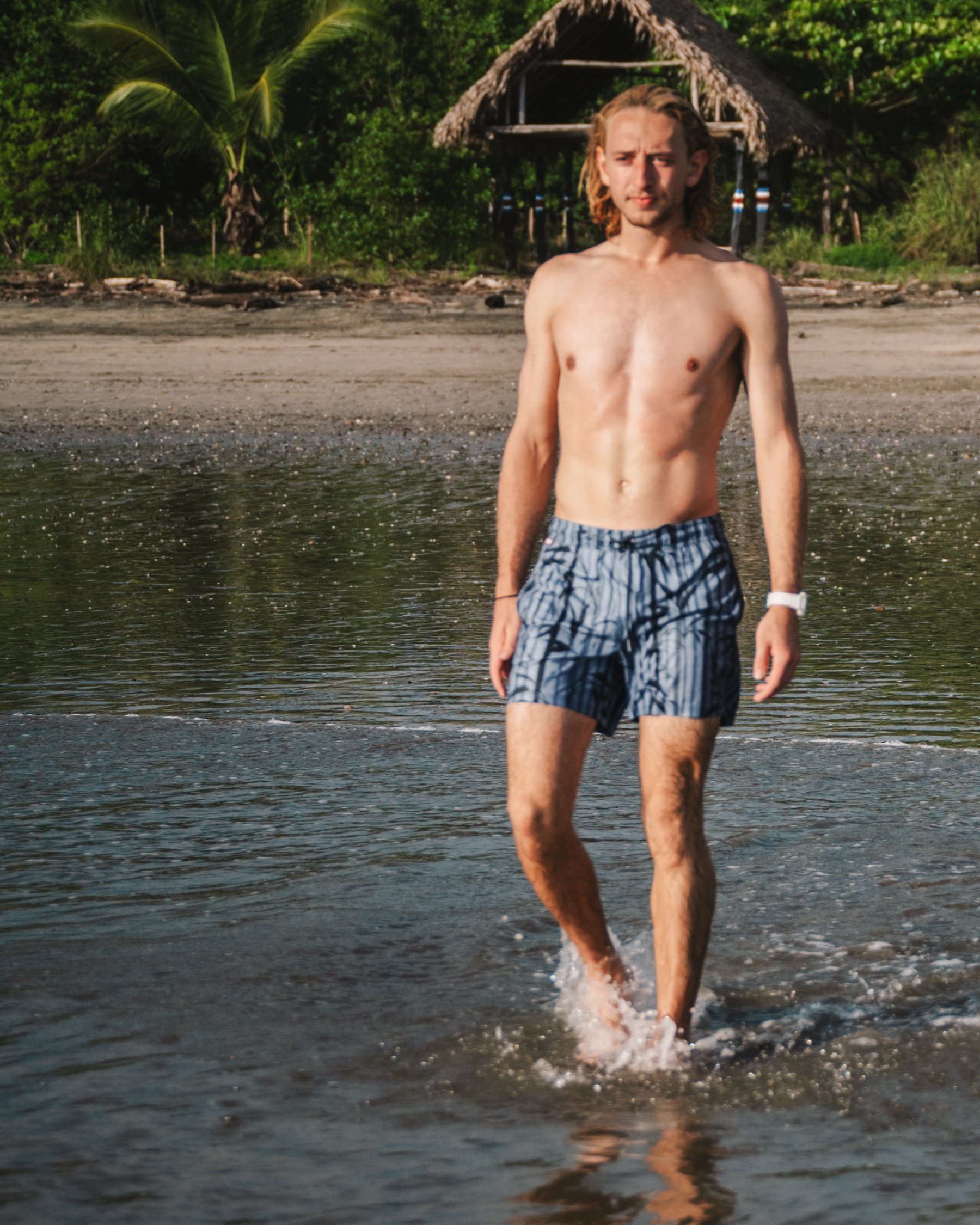 HAMABE Maillot volley Jungle de bambous gris 03100036 - Voir3