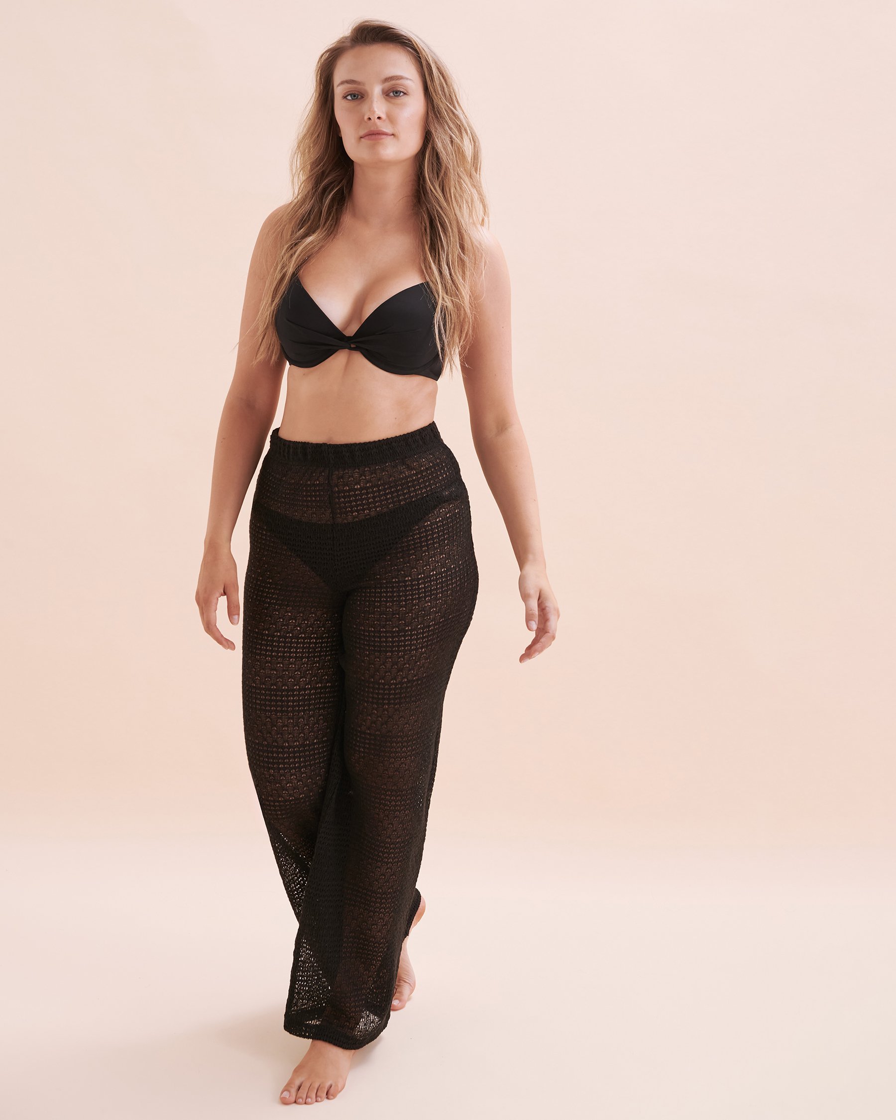 COVER ME Moroccan Crochet Pants Black 25027025 - View4