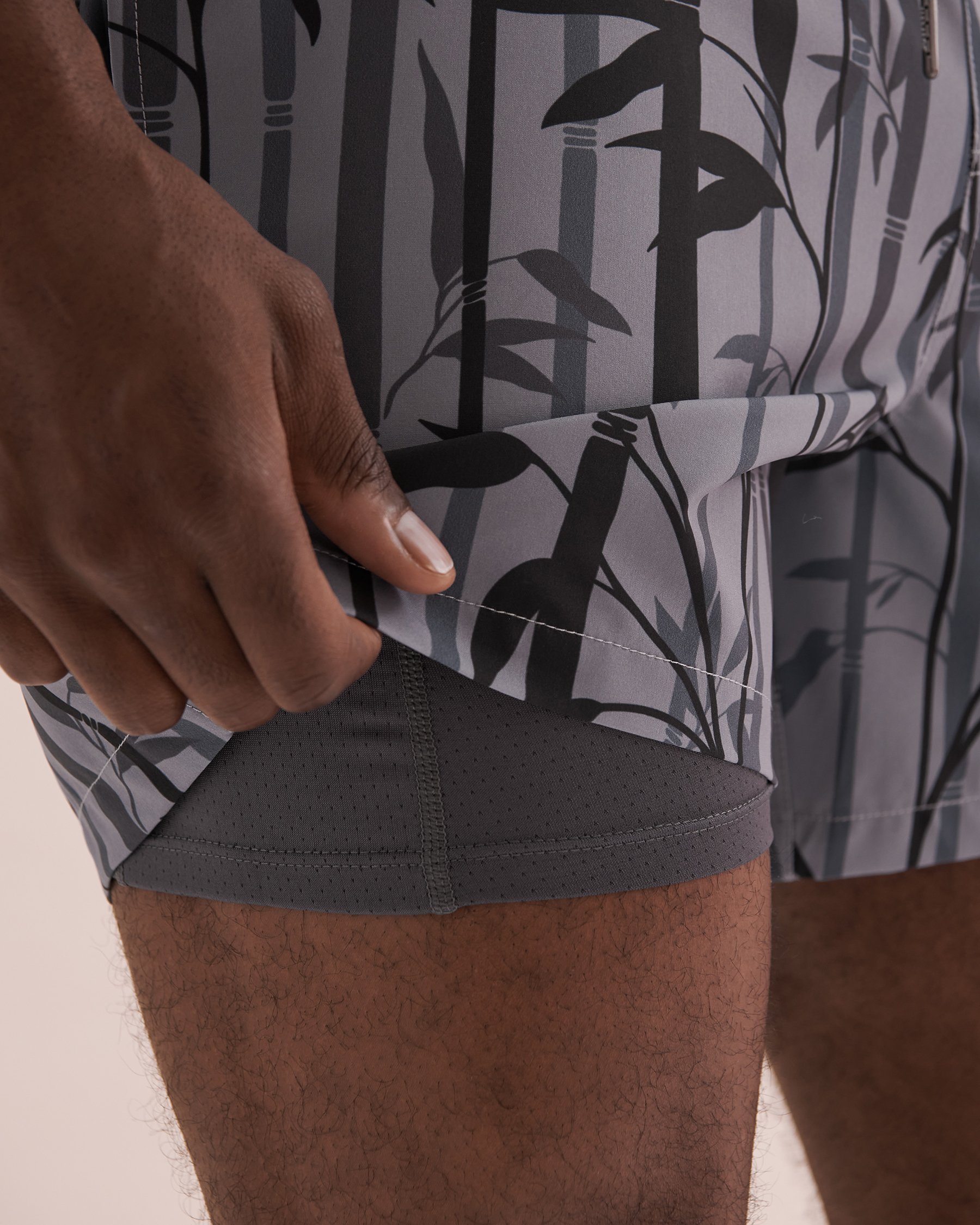 HAMABE Maillot volley Jungle de bambous gris 03100036 - Voir5