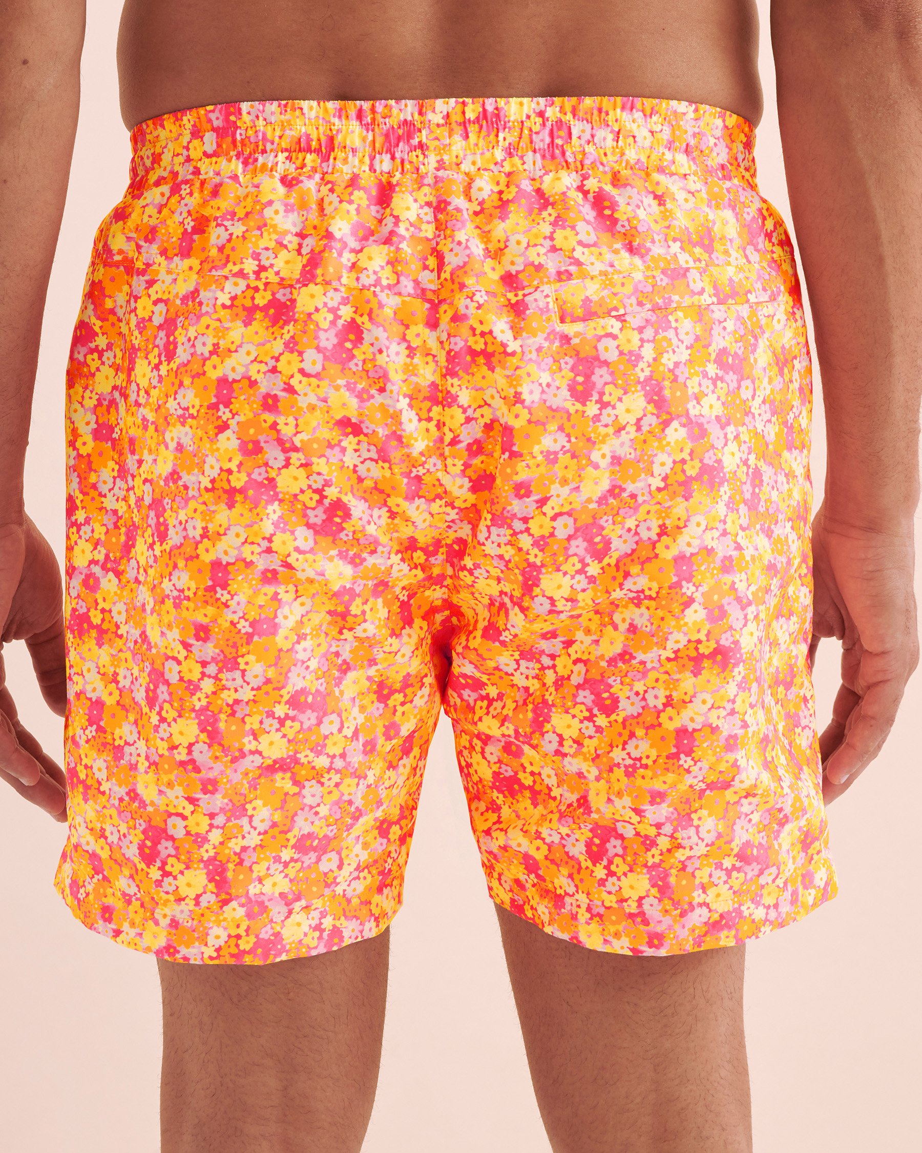 KULANI KINIS Mimosa Meadows Volley Swimsuit Orange Mimosa Meadows TRUNK110MMEA - View4