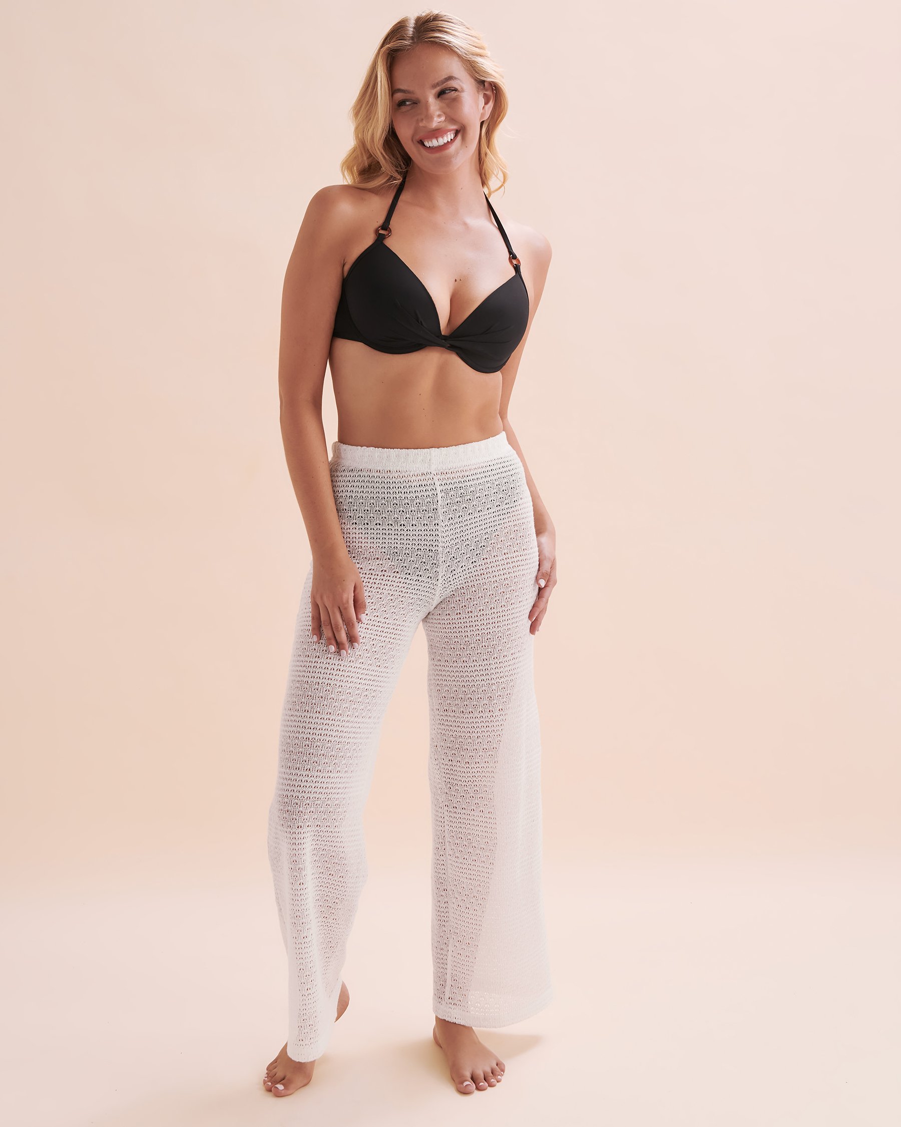 COVER ME Pantalon Moroccan Crochet Crème/Blanc cassé 25027025 - Voir3