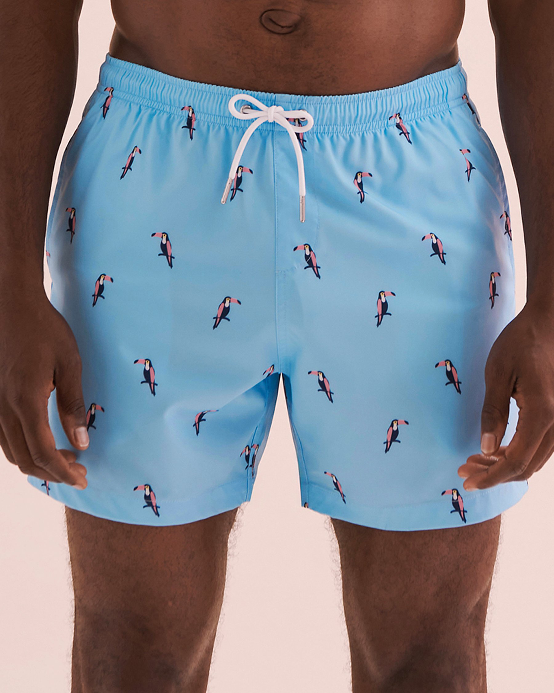 BERMIES Tucan Volley Swimsuit Blue/Tucan Print TUCAN - View4