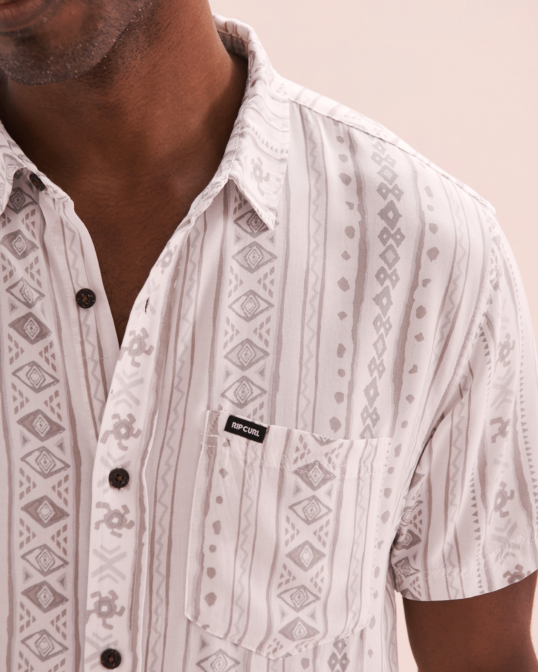 RIP CURL Fun Times Short Sleeve Shirt White/Print 03QMSH - View3