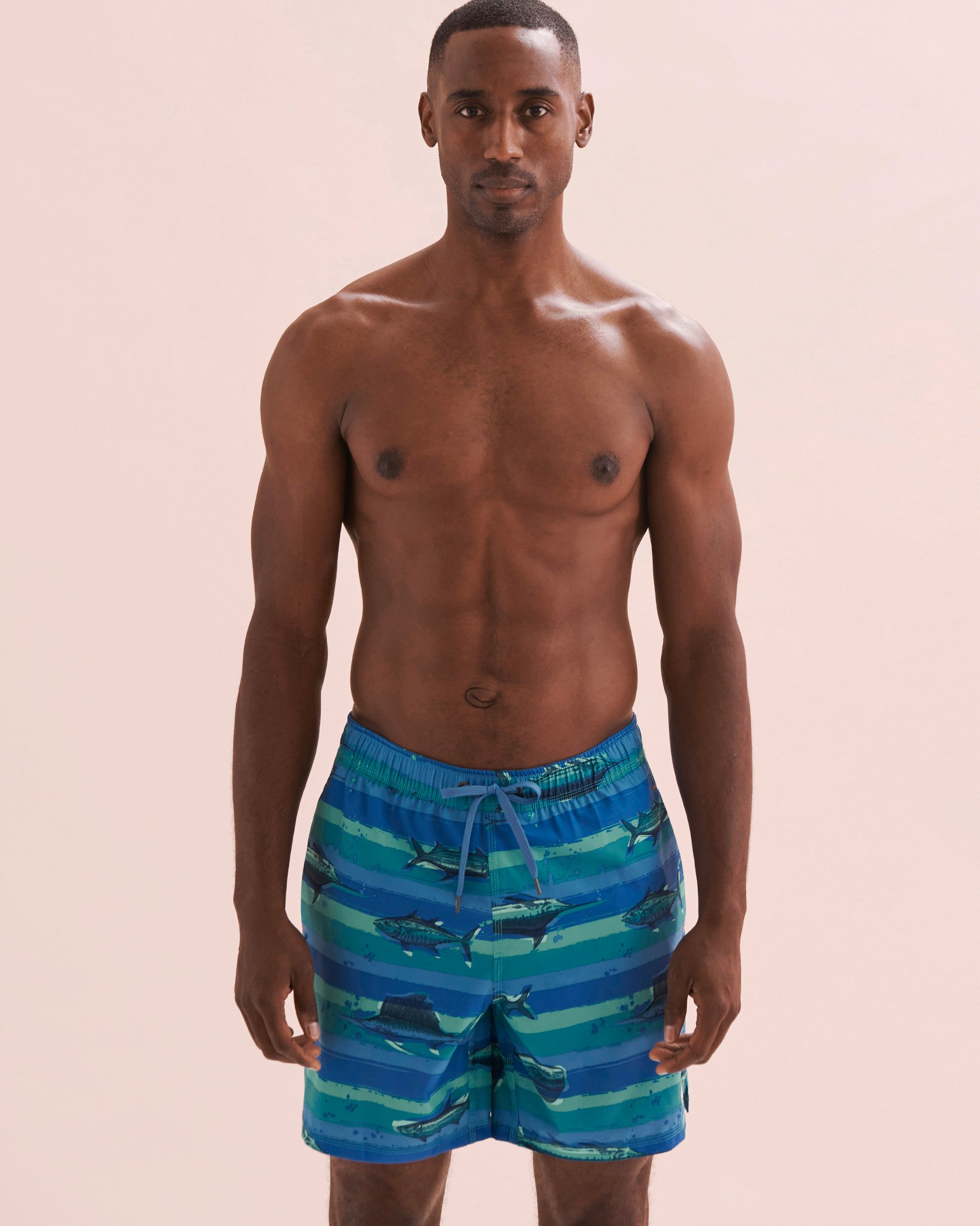 SAXX Maillot volley Oh Buoy Poissons bleu SXSW04L - Voir6