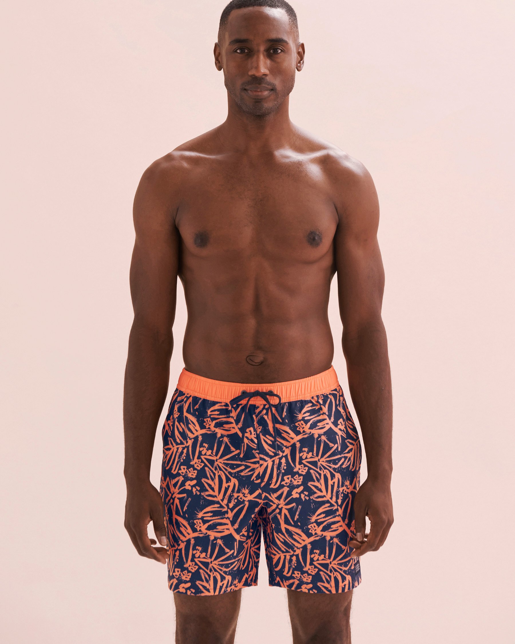 O'NEILL Maillot volley Hermosa Feuilles bleu marine et orange SP4106018 - Voir5