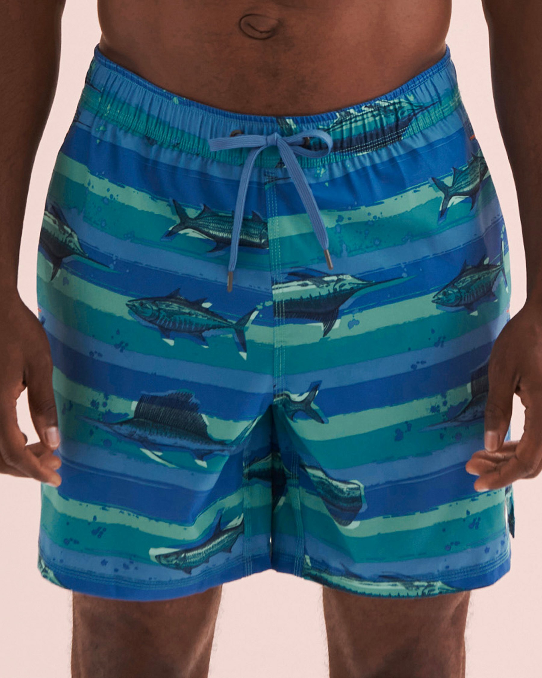 SAXX Maillot volley Oh Buoy Poissons bleu SXSW04L - View1