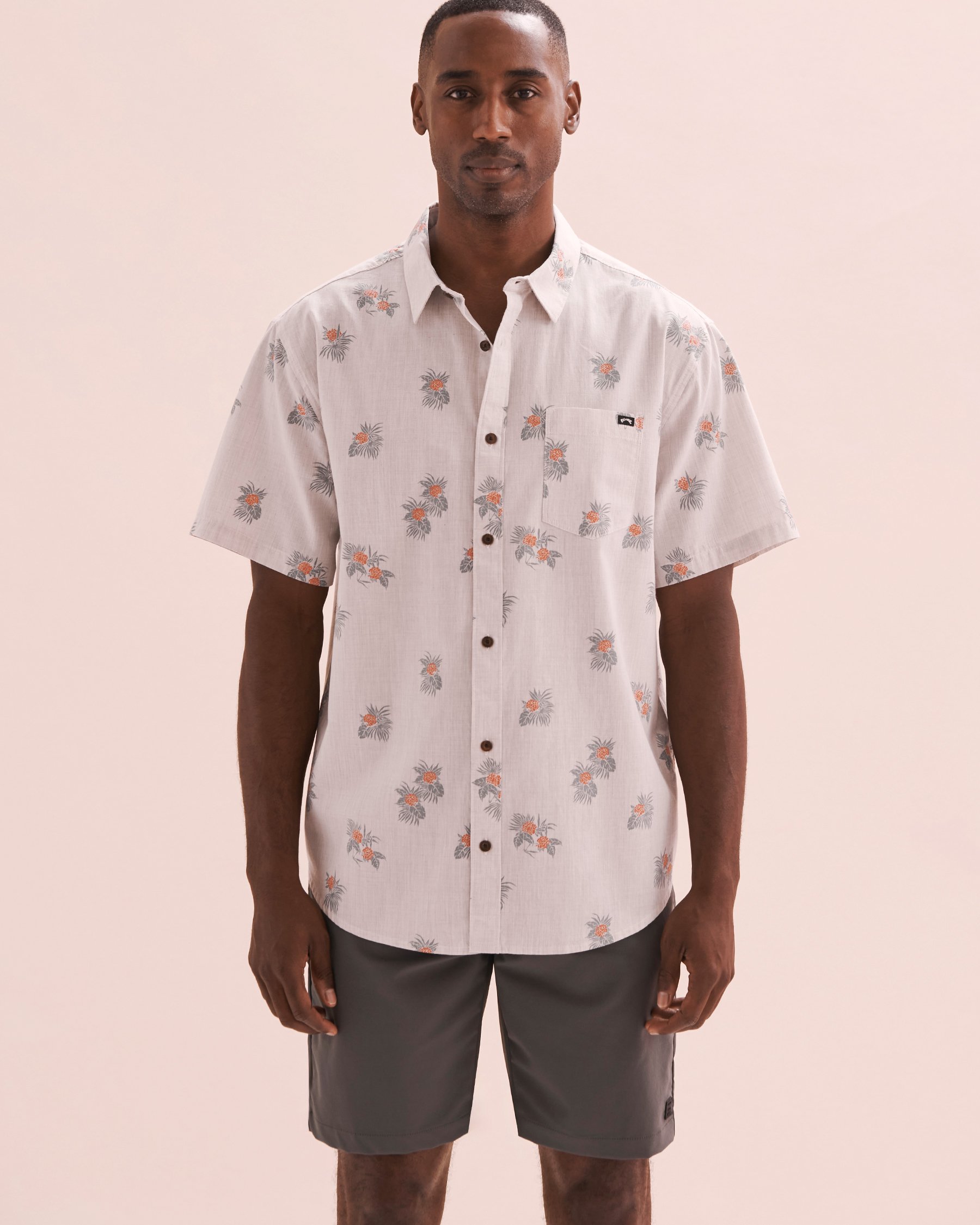 BILLABONG Chemise manches courtes Sundays Mini Chino gris ABYWT00232 - Voir4