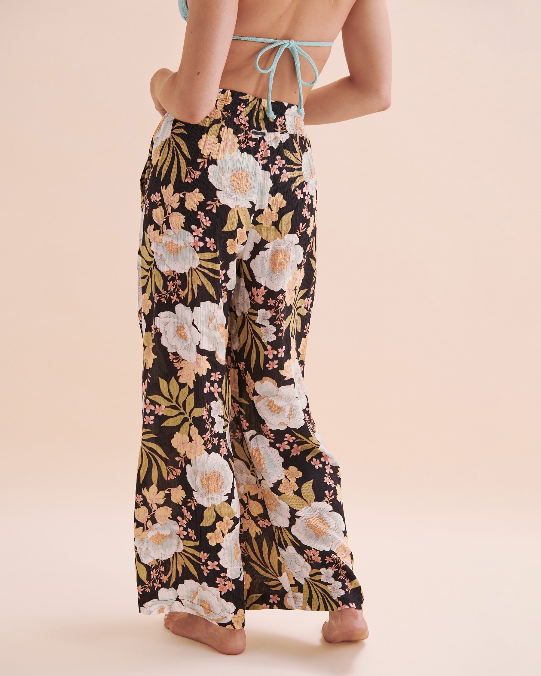 BILLABONG Pantalon plissé Sunrays Sable noir/Floral ABJNP00350 - View2